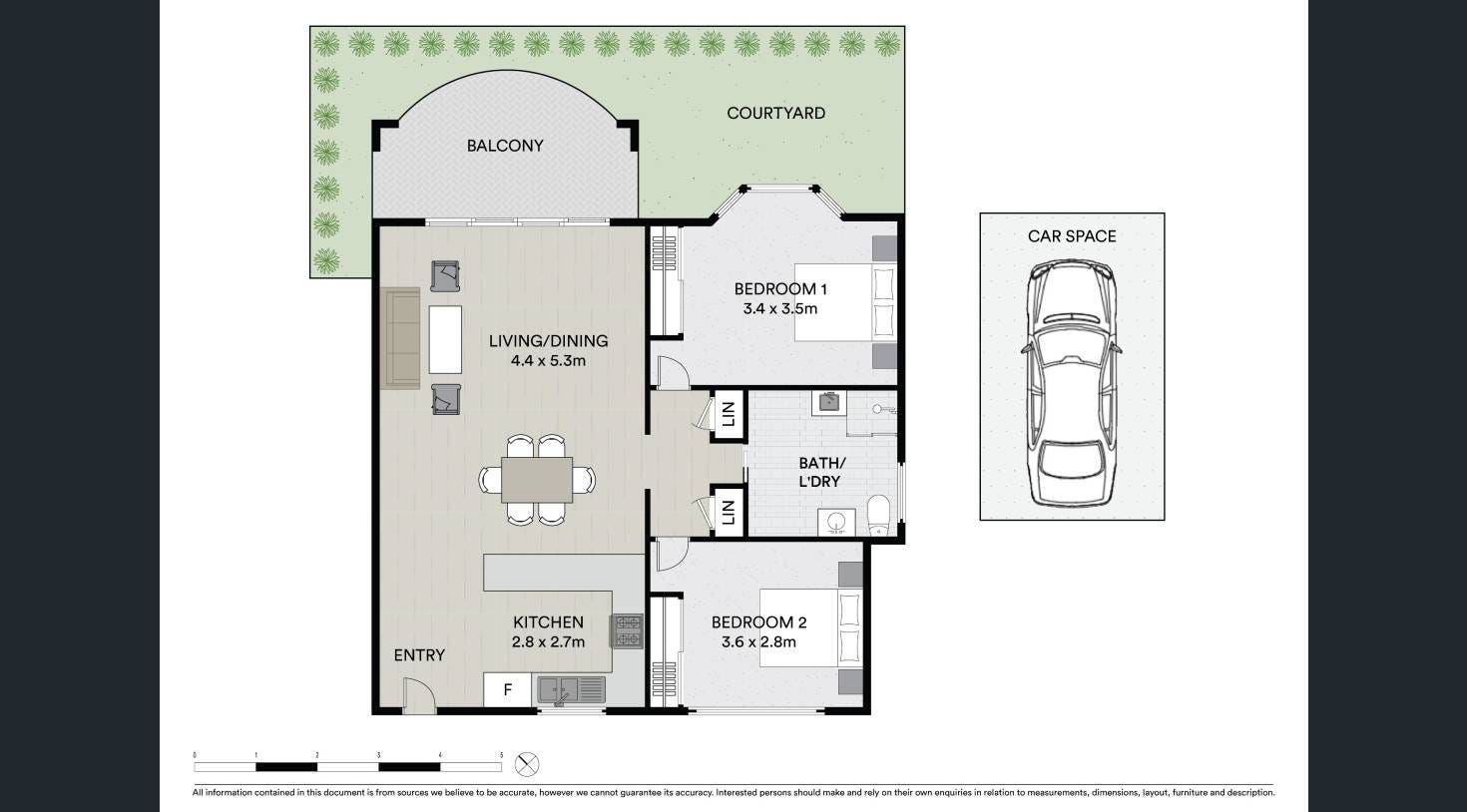 Two Bedroom Unit with AC in living area – Park for Inspection in Bridge Road