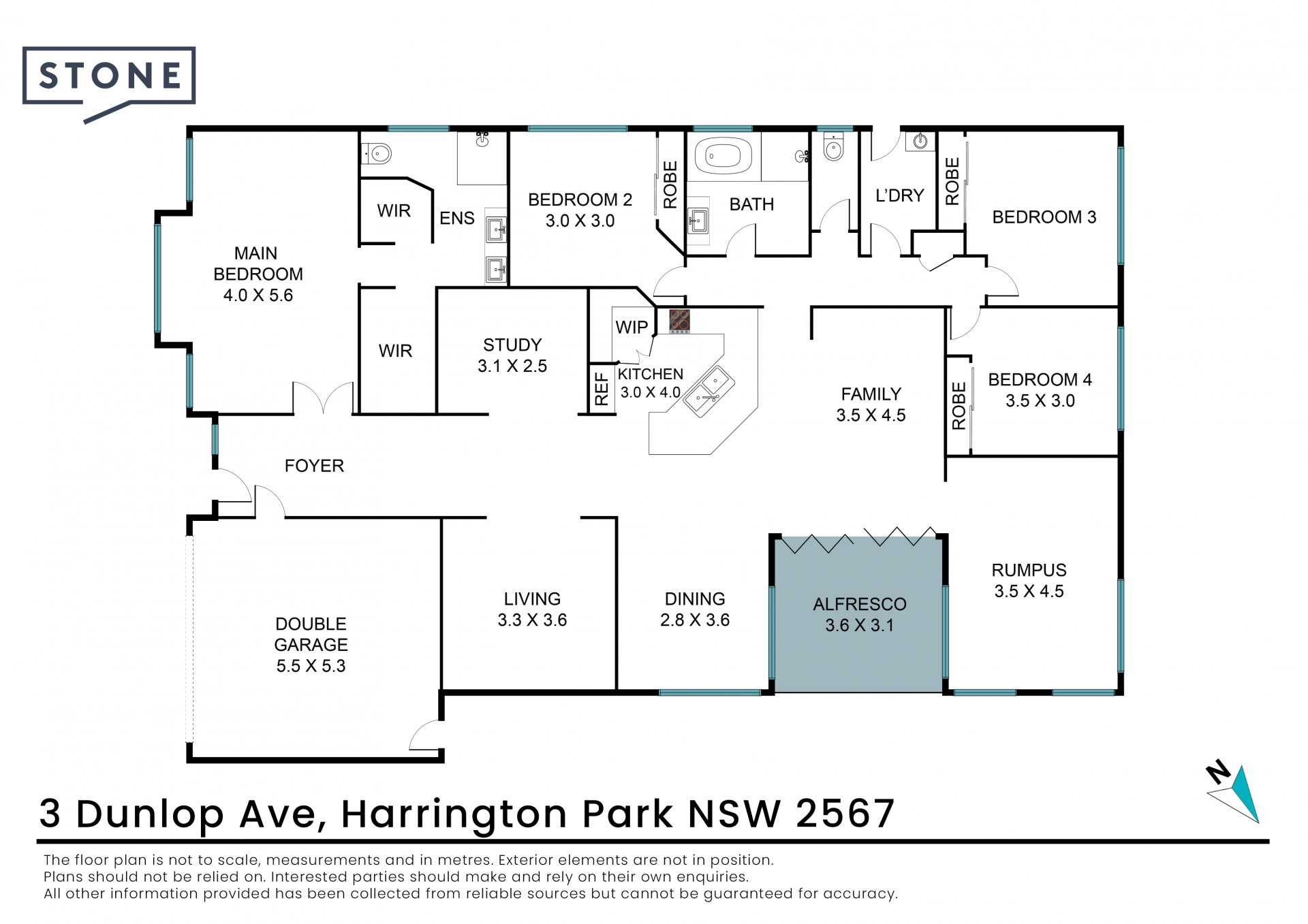 Spacious and modern