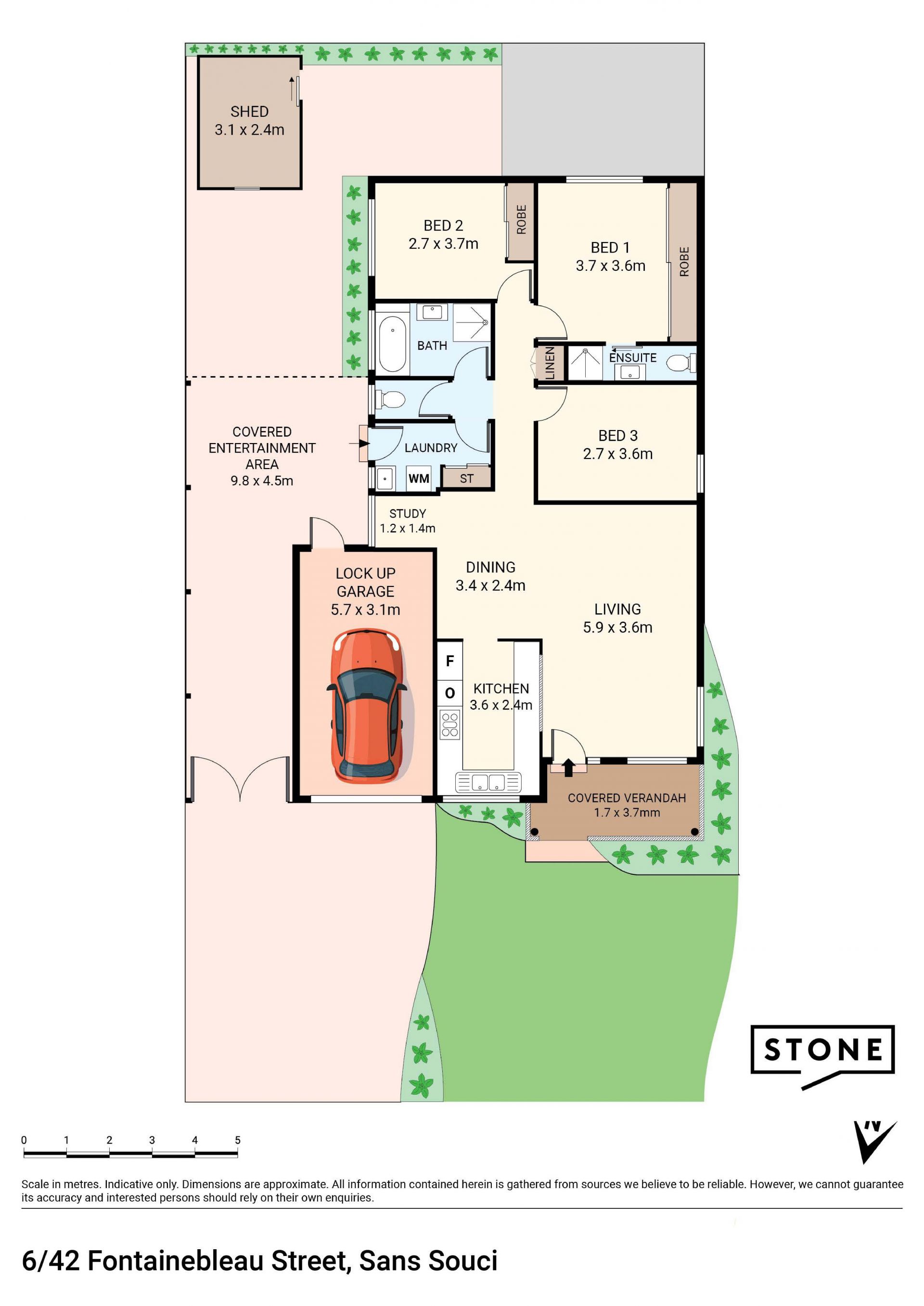 Stylish, full brick villa in a boutique complex