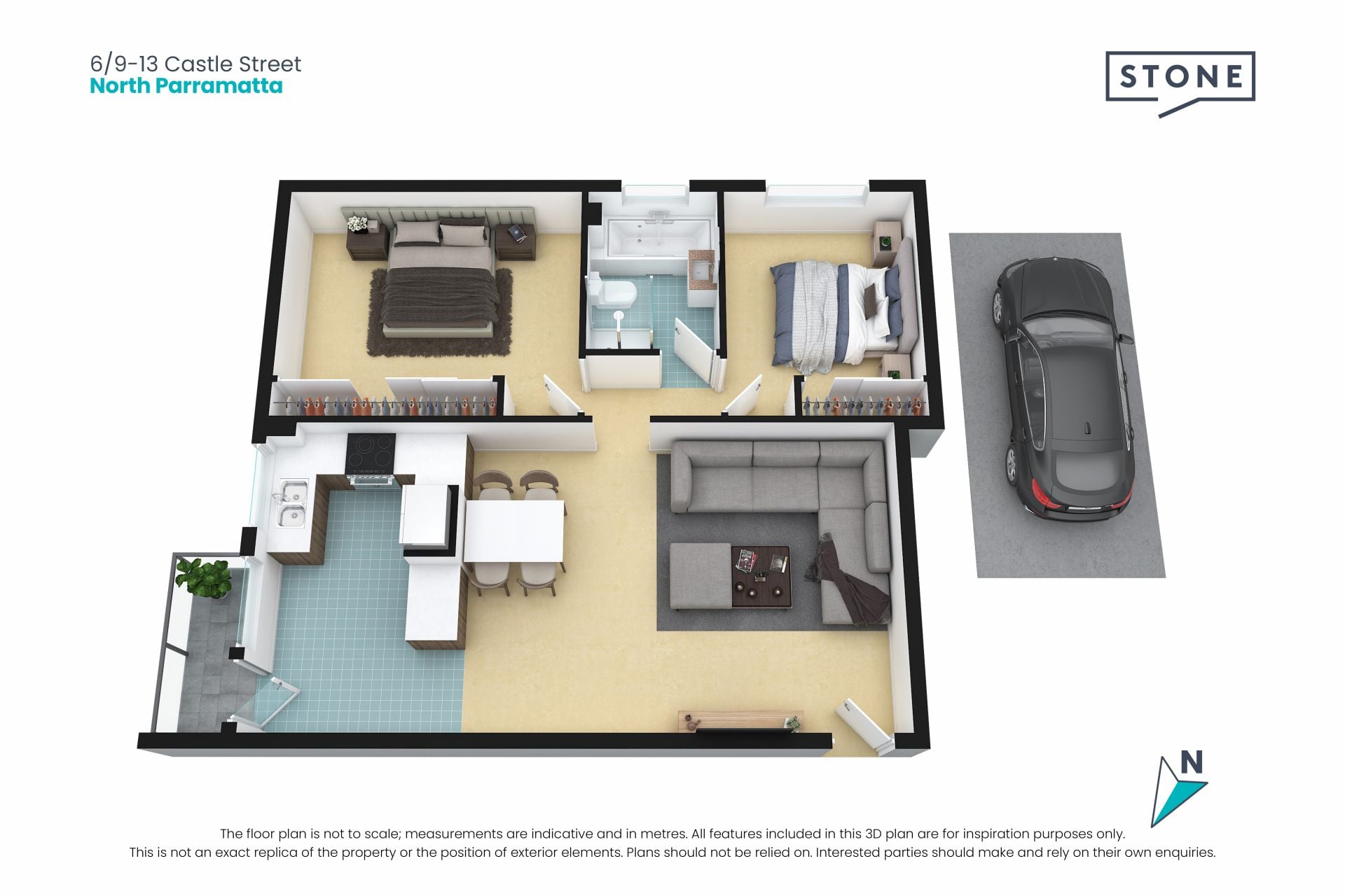 Spacious and Refreshed Apartment Overlooking Richie Benaud Oval