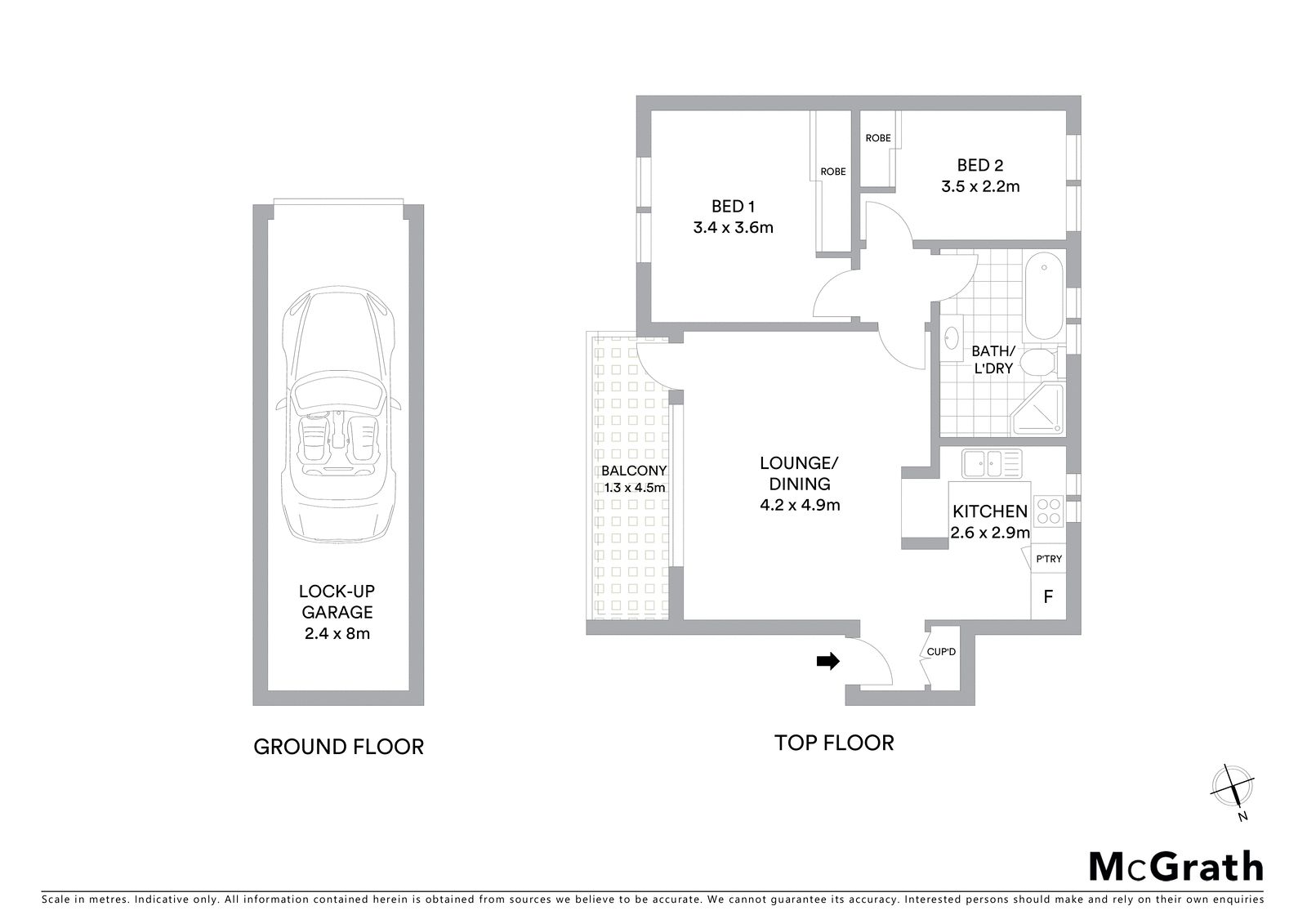 Proudly positioned two bedroom unit