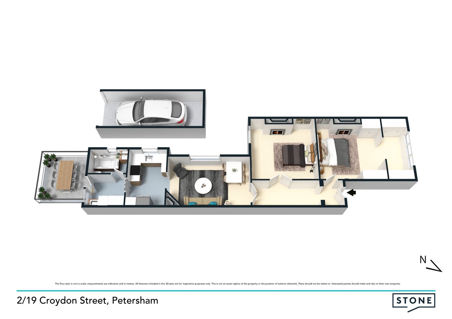 Space & charm in a semi-sized apartment
