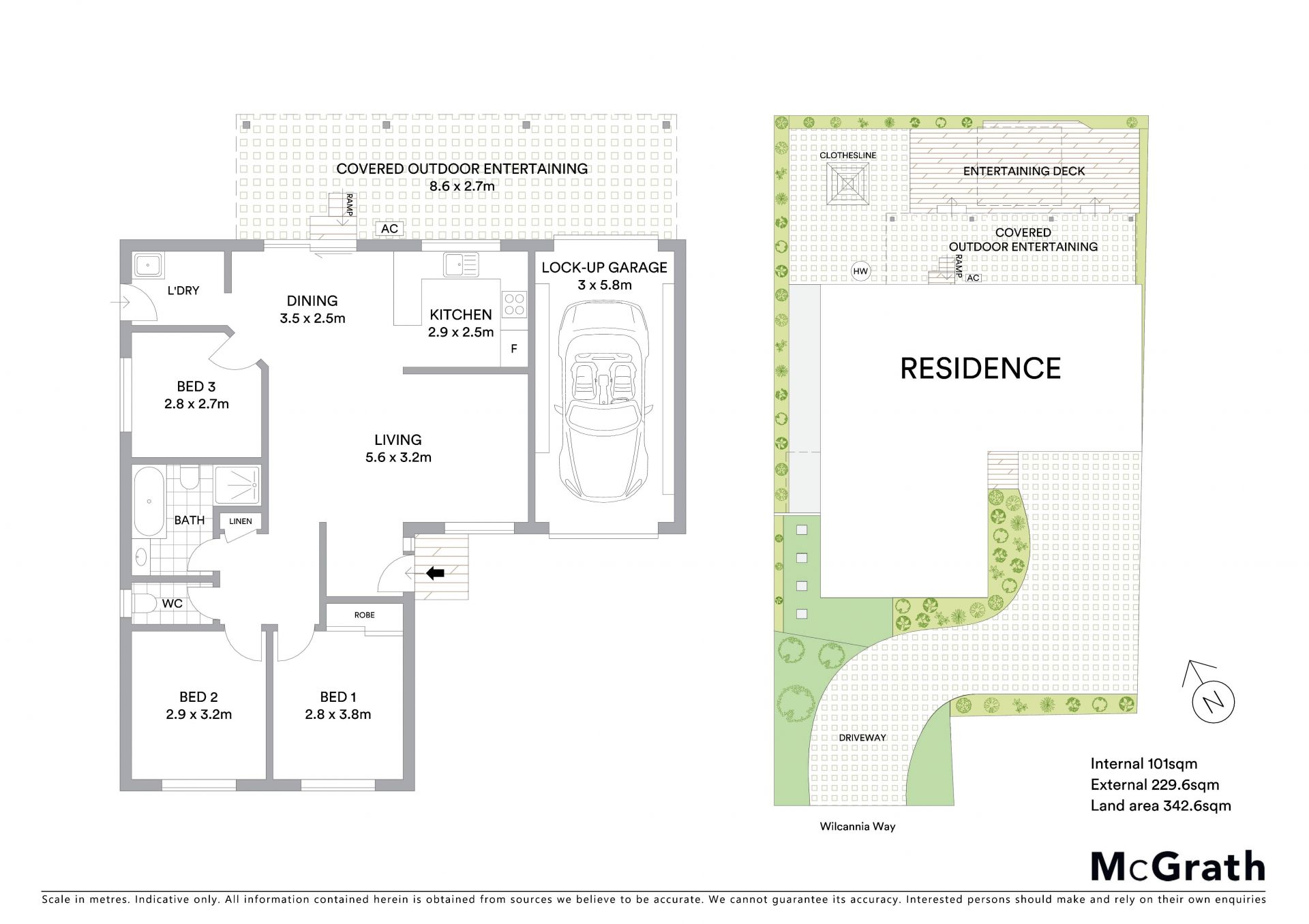 Light filled home positioned in convenient address