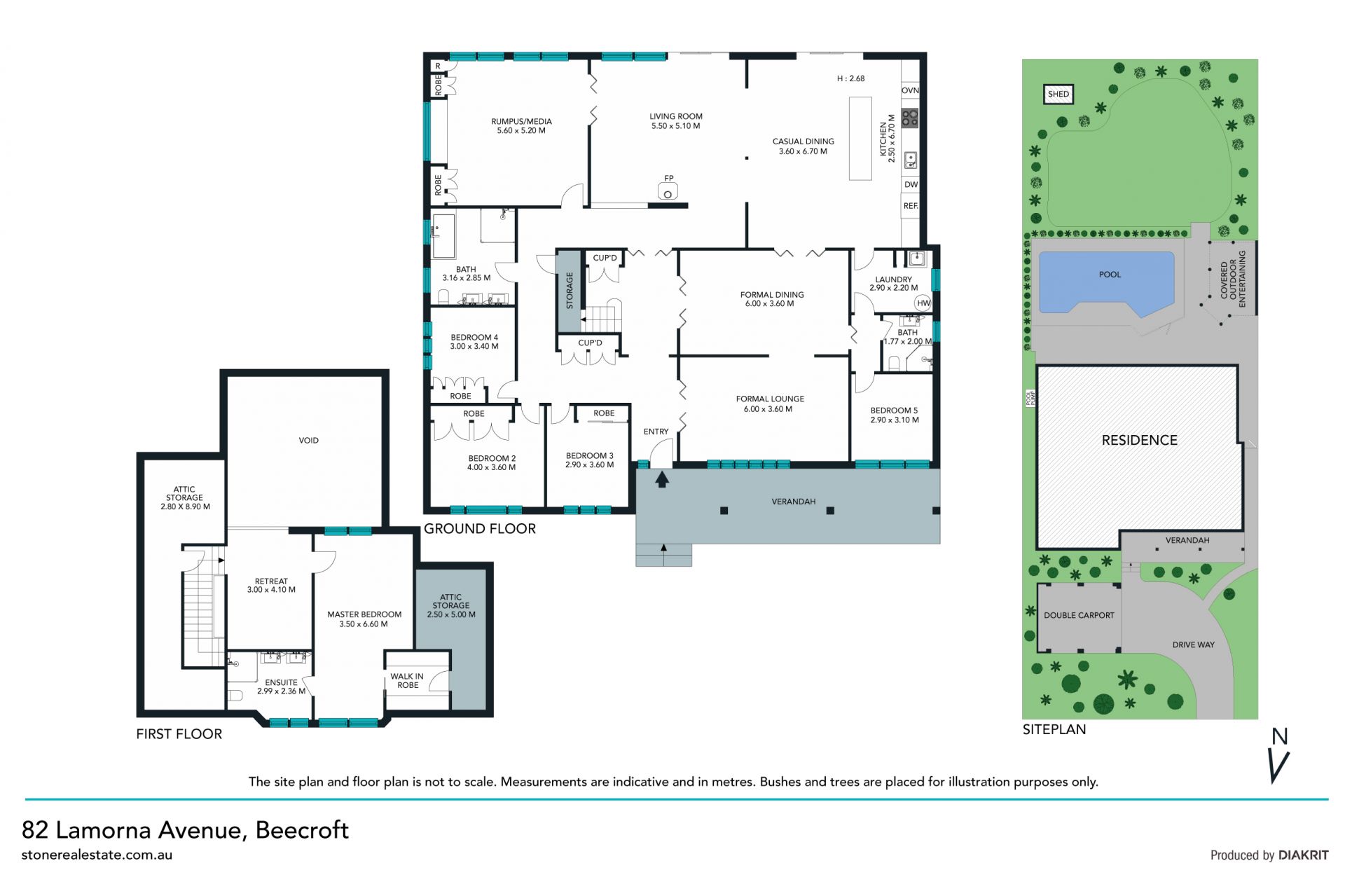 North facing home on 1,195sqm of level land