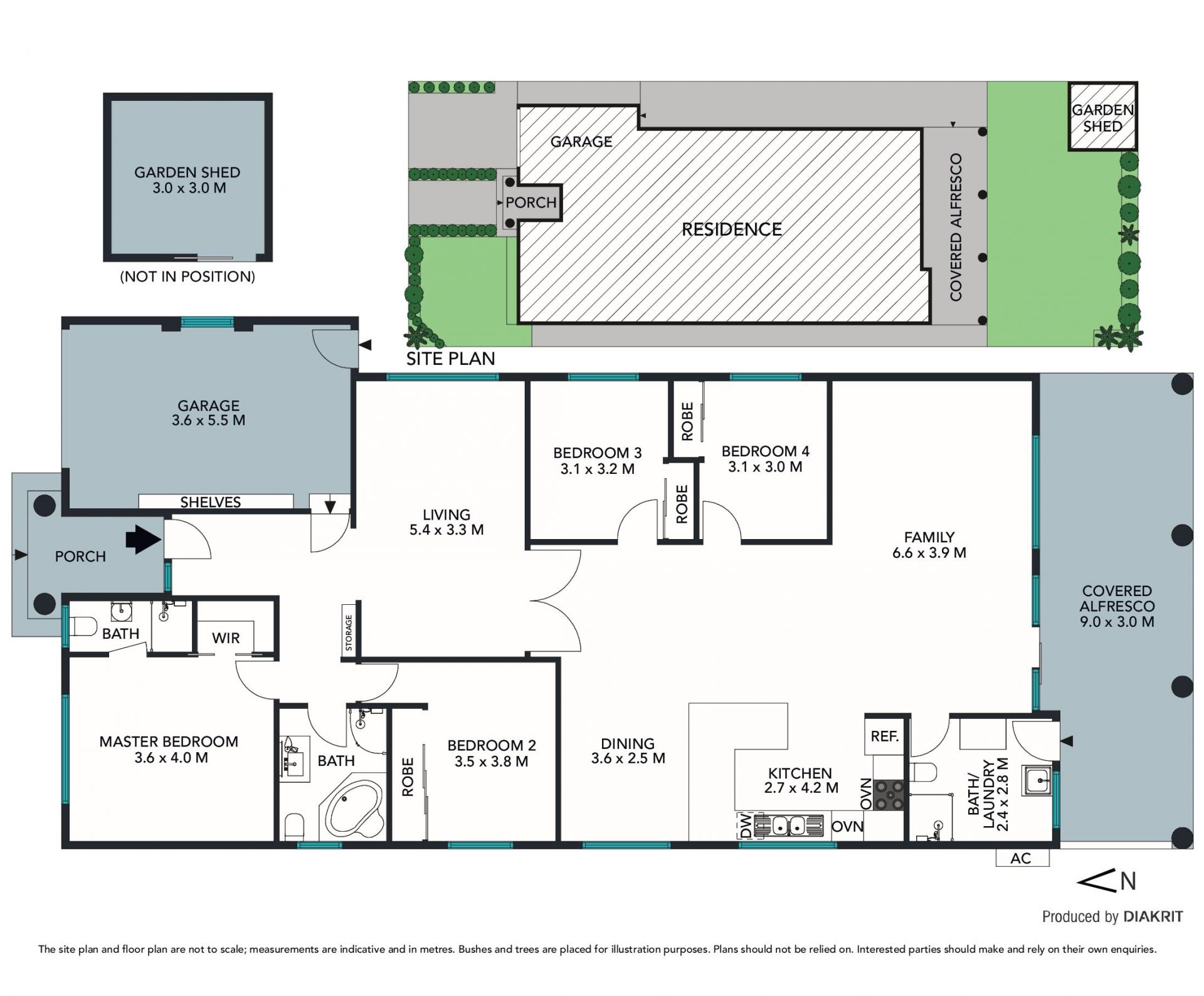 Space, light and privacy in a single level family home