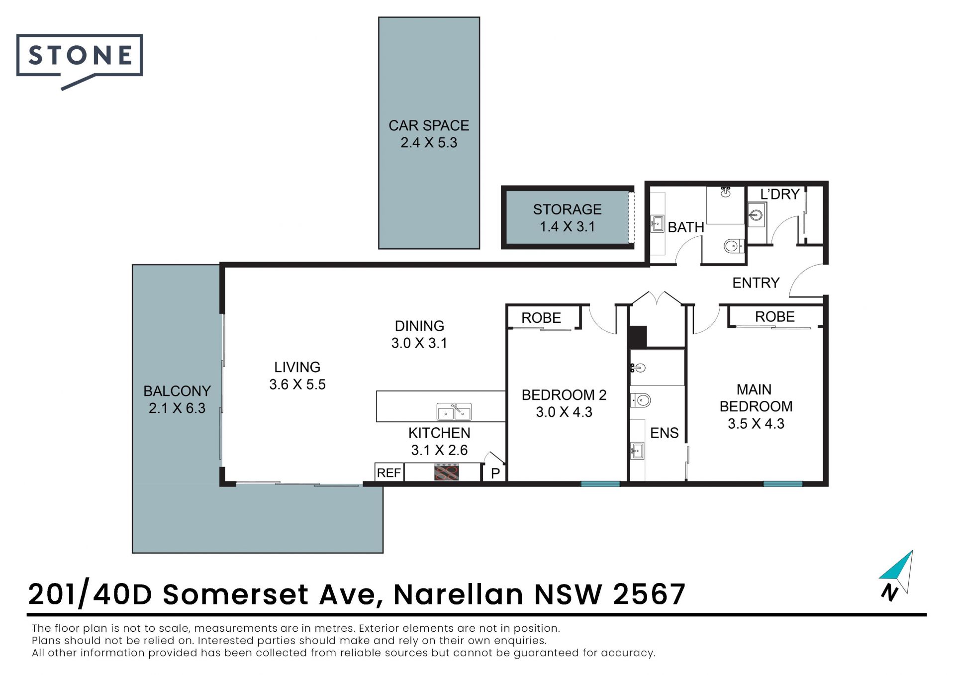 Elevated & stylish 2-bedroom apartment with wrap-aroundbalcony