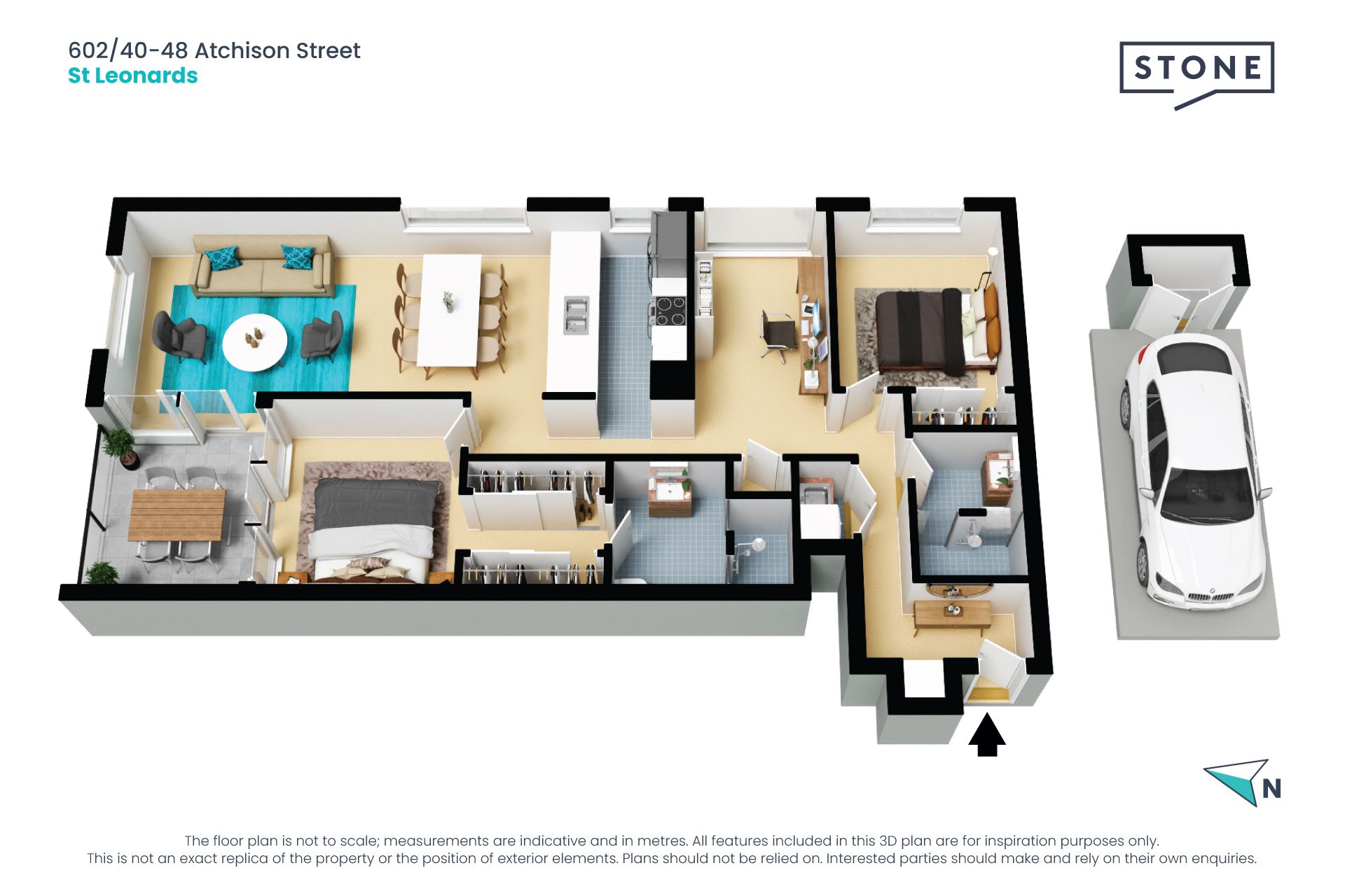 SOLD - 2 Bed + Study + Parking