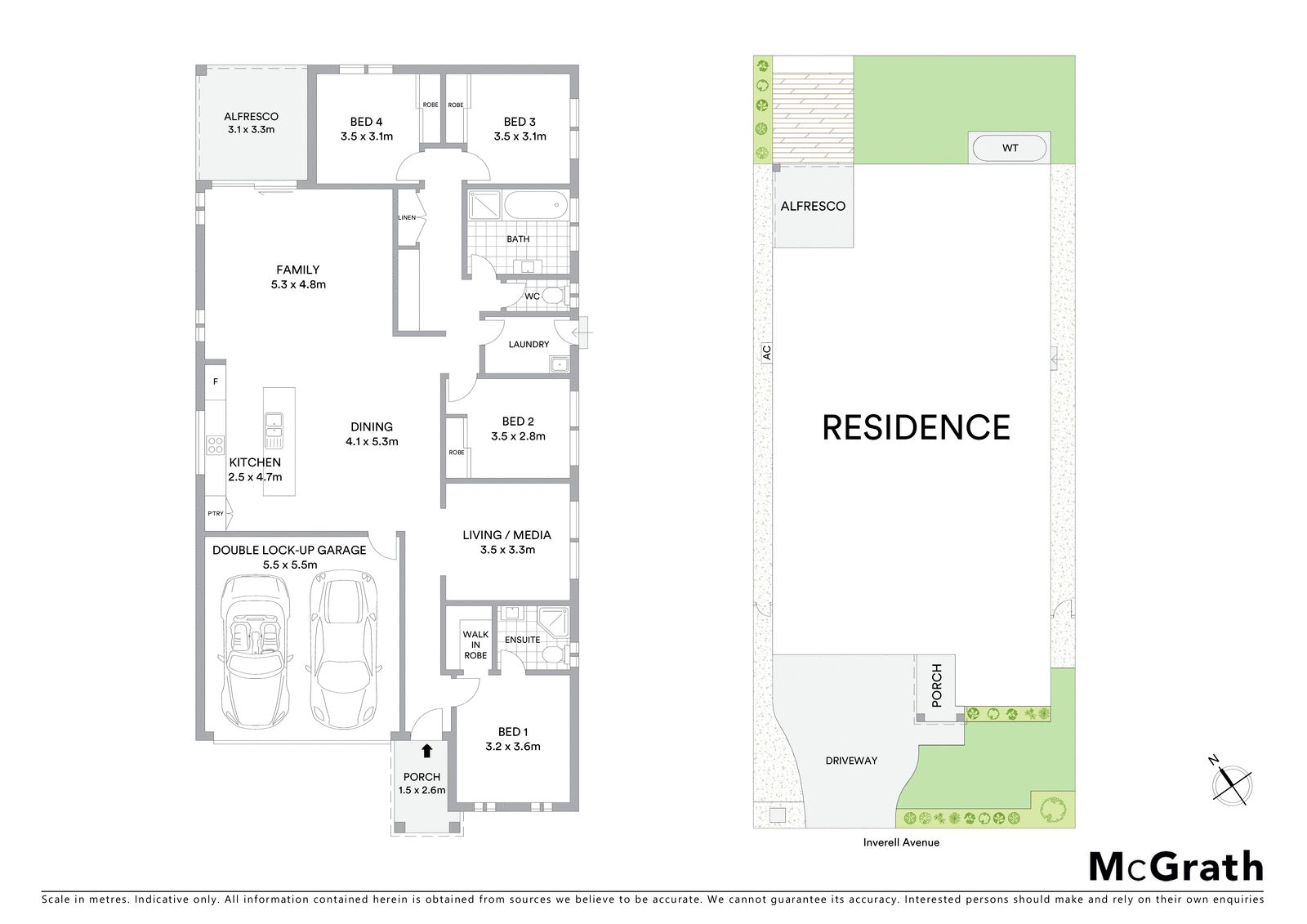 Two and a half year old home with north rear aspect