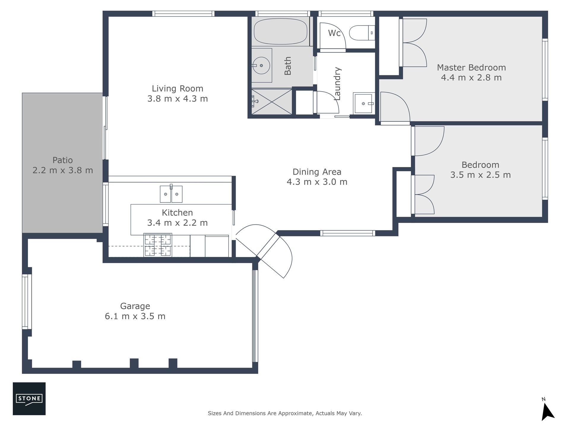 6 Months Lease Only - Beautiful Two-Bedroom Home with Sun-Filled Living Area