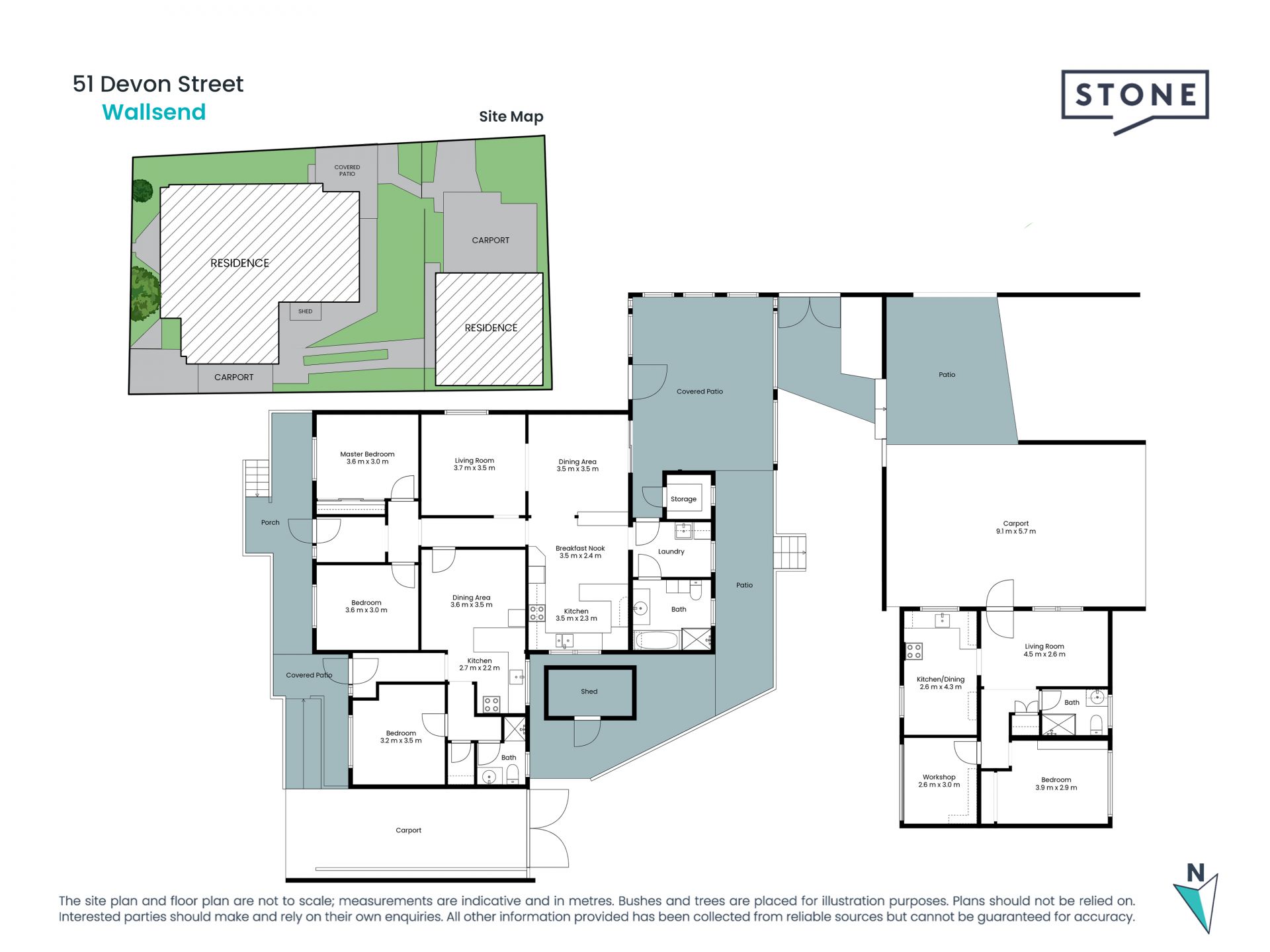Two/three homes, one title, family-friendly locale