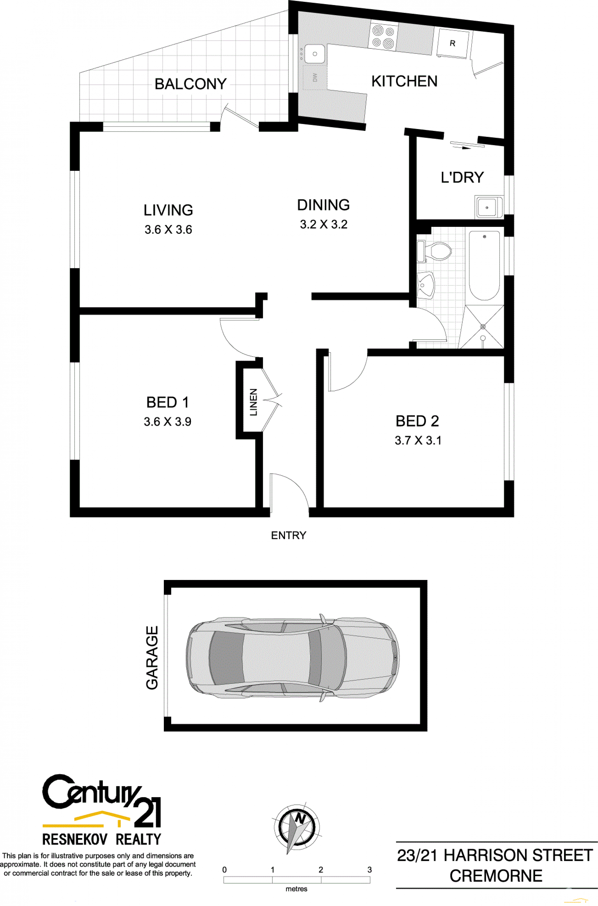 Ultra-Convenient Top Floor Apartment with Harbour and City Views