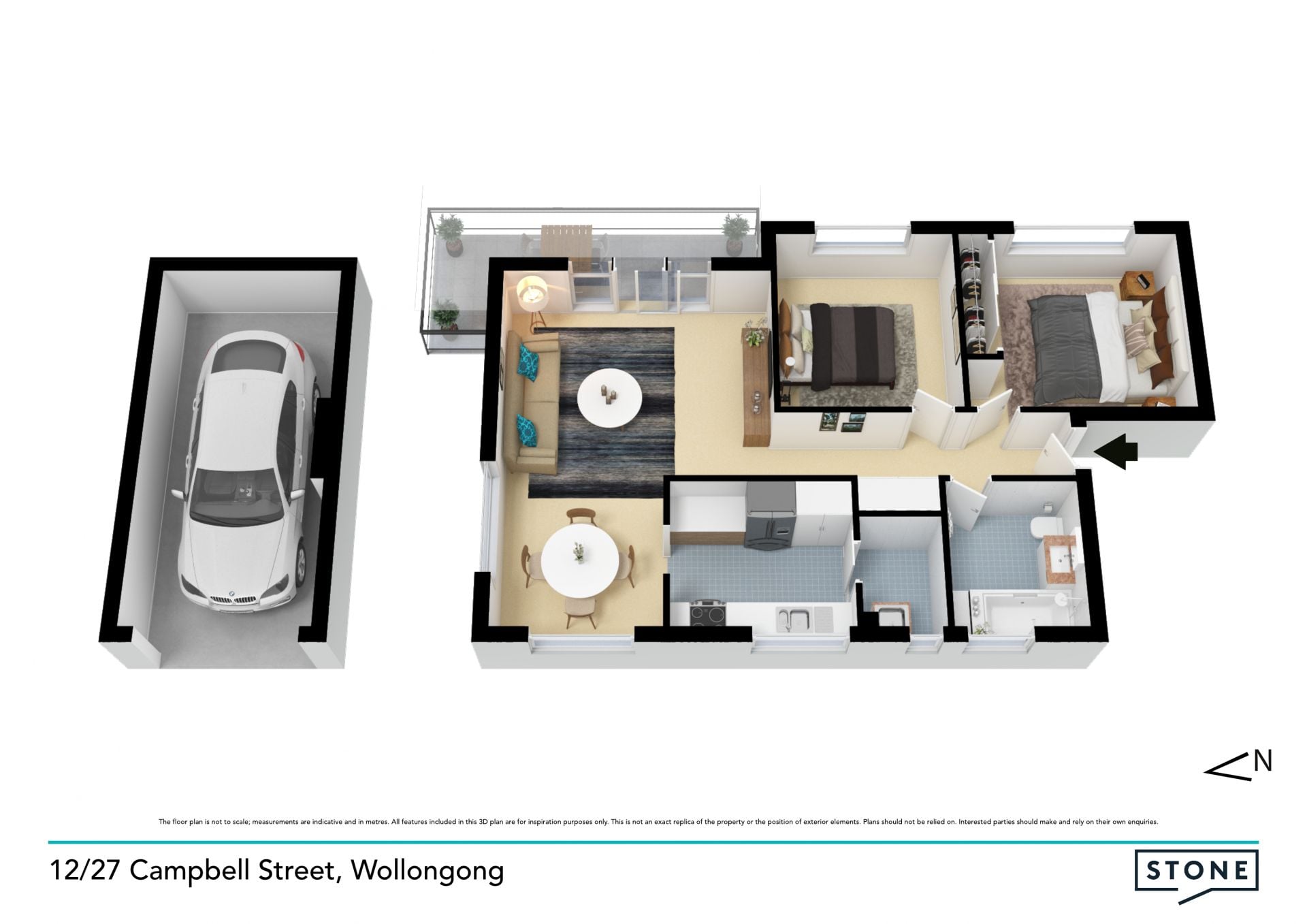 Easycare unit in unbeatable lifestyle locale
