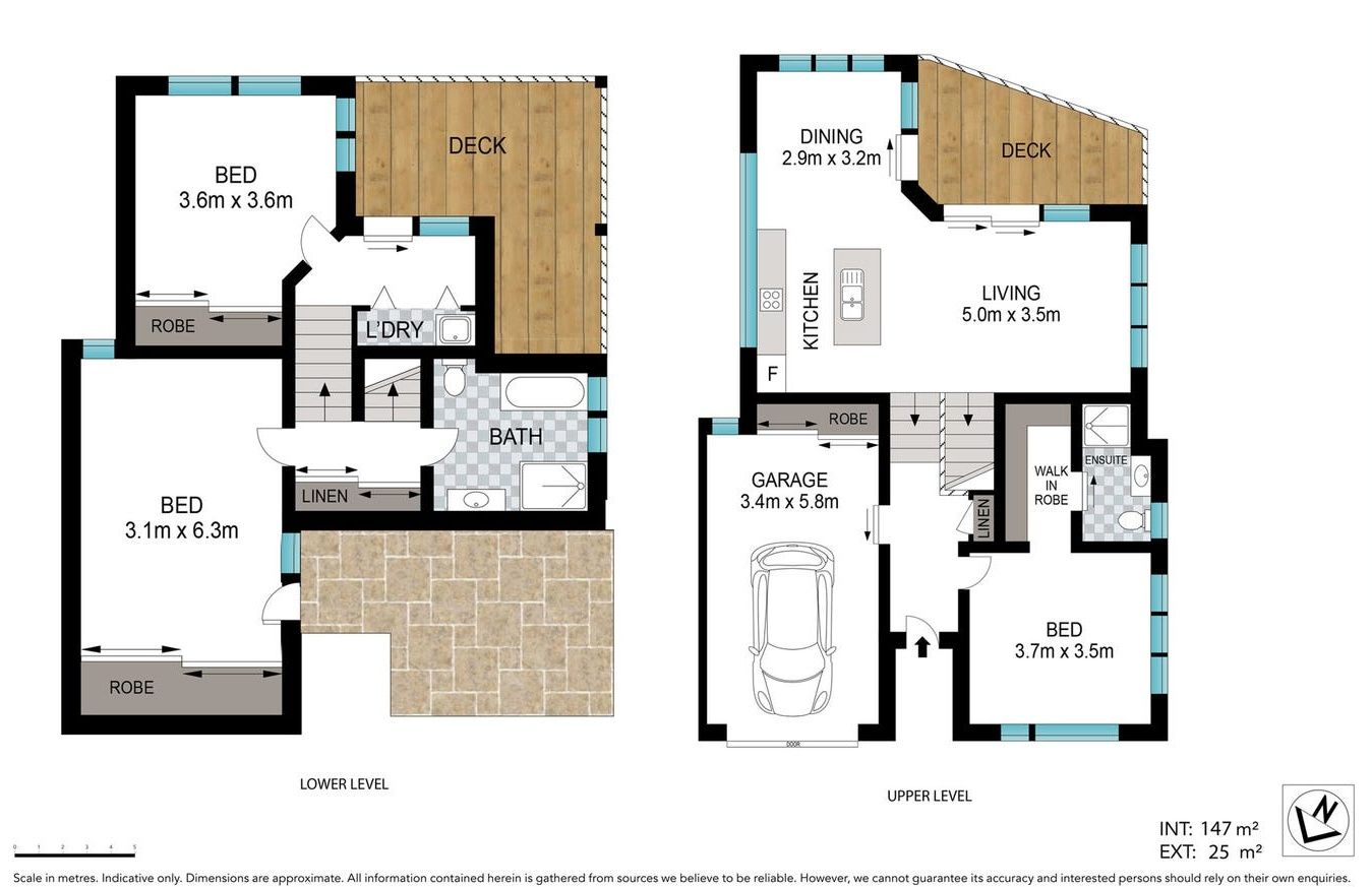 Modern delight: 3 bedroom home with ocean views