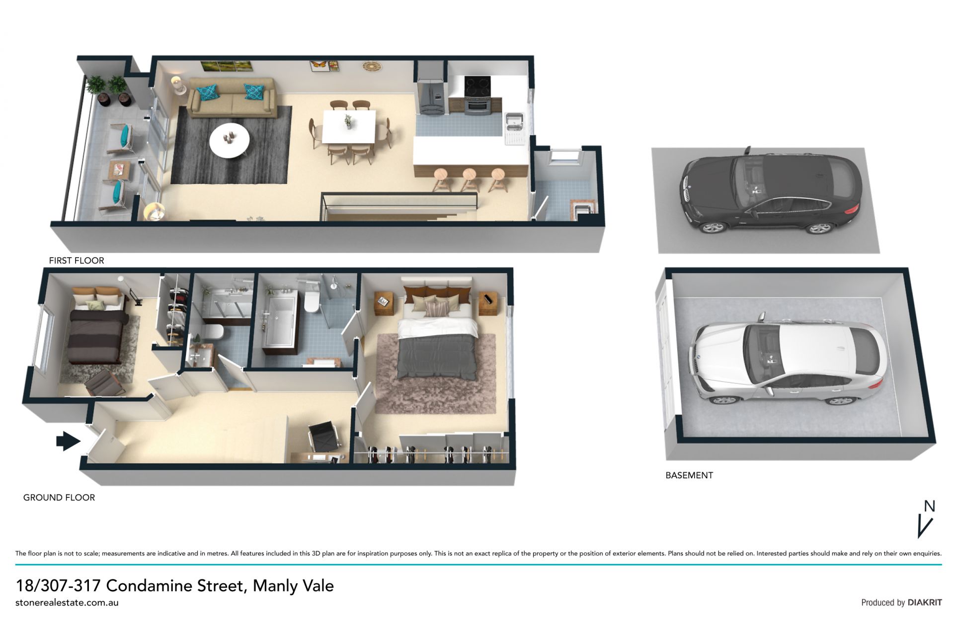 Whisper quiet townhouse-style apartment
