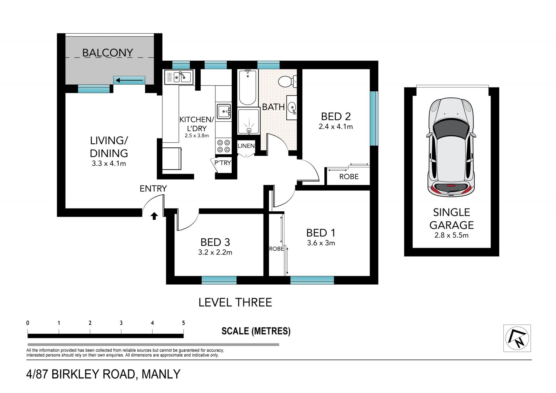 Panoramic outlook in a lifestyle position (access via Pine Street)