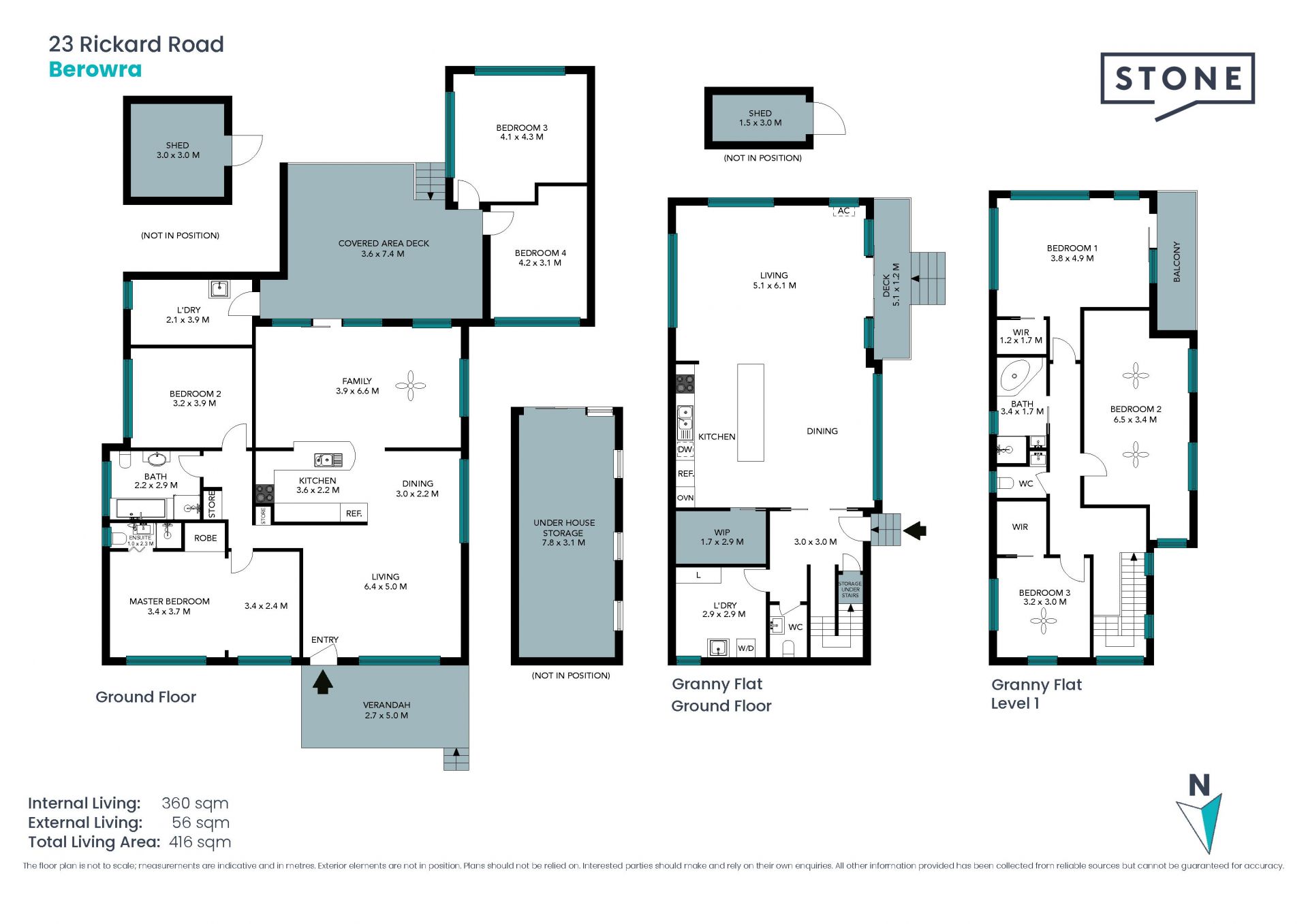 Walk to Station - Modern house with double storey granny flat