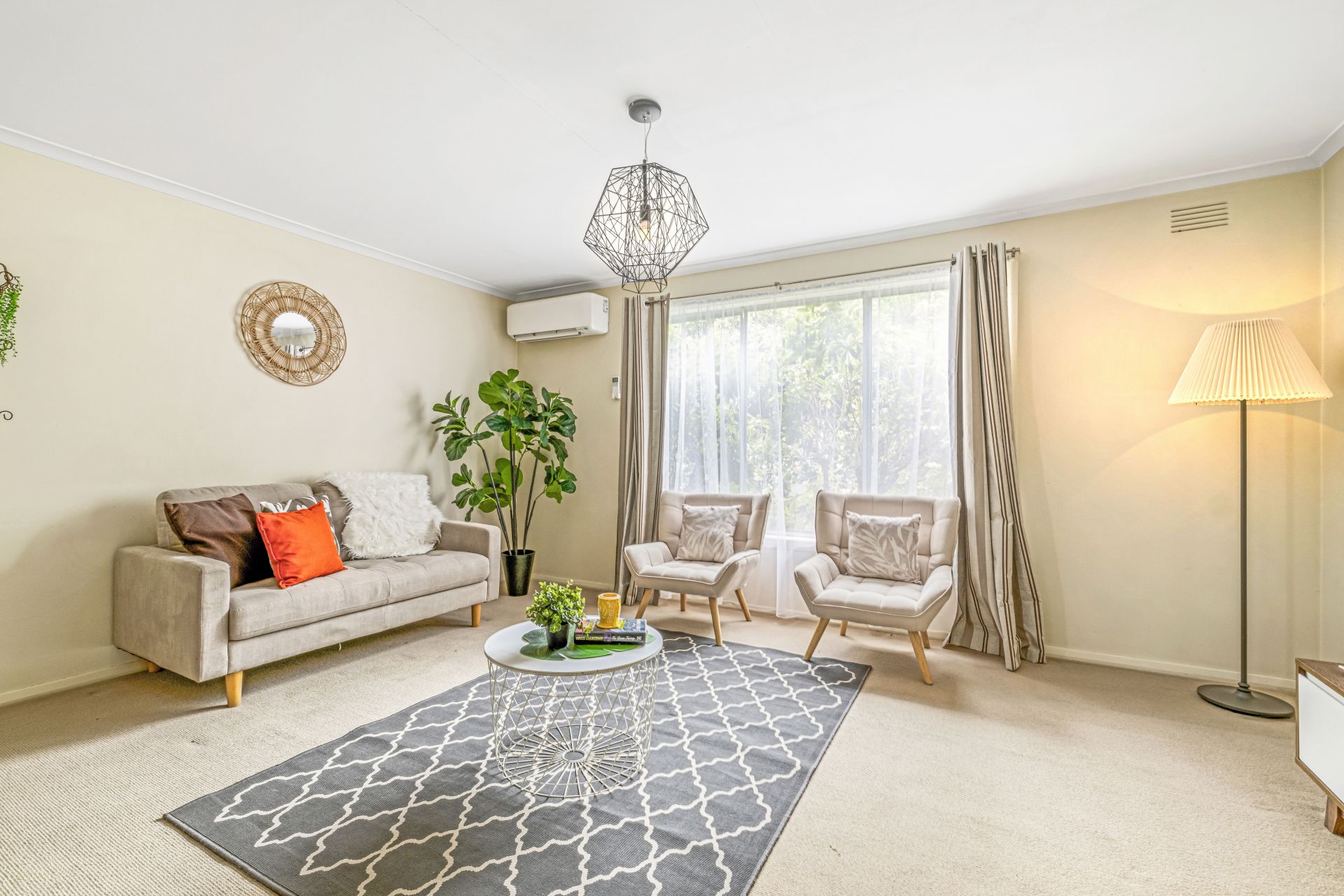 Mid Century Dimensions In A Well-Connected Locale.