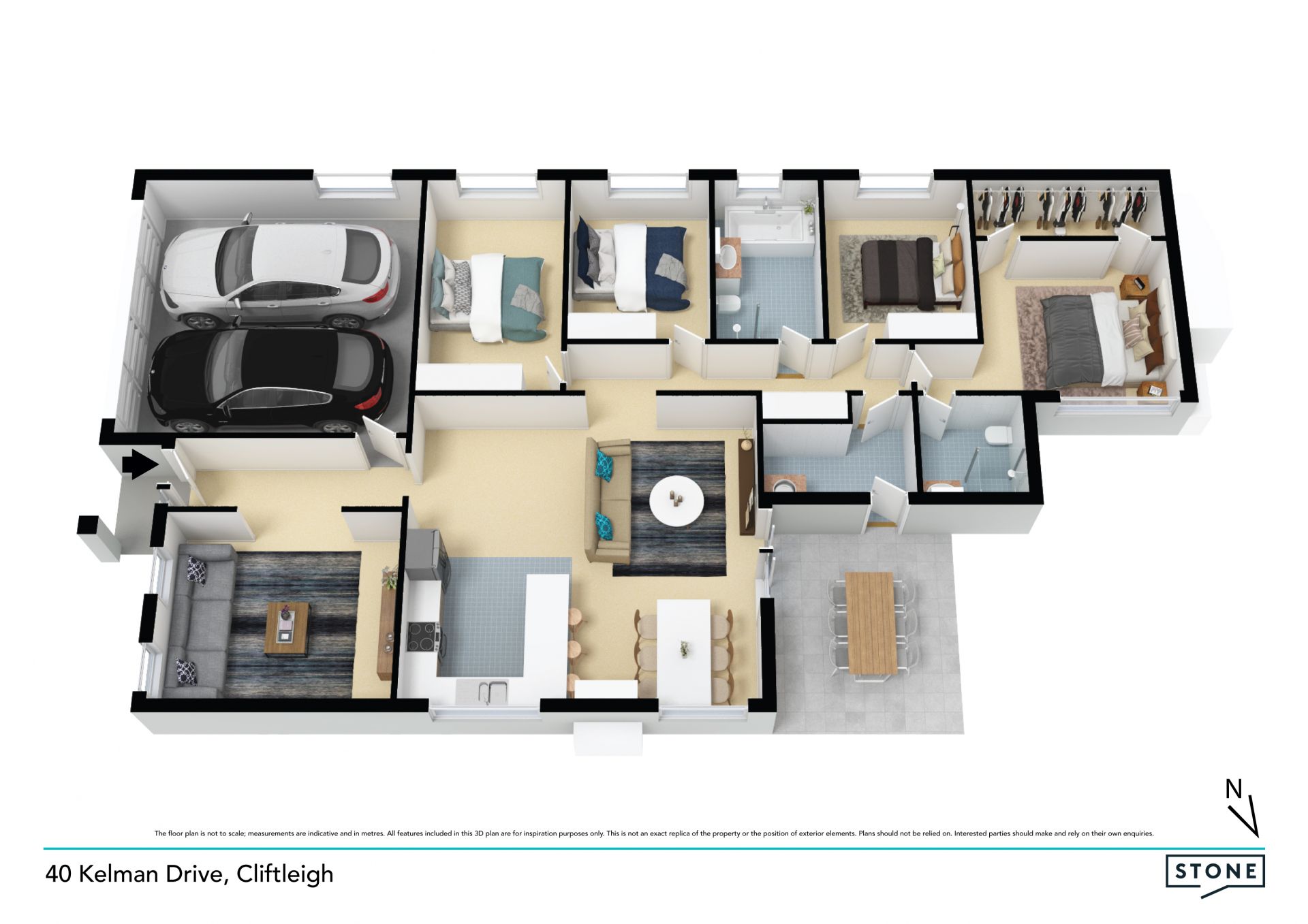 Contemporary comfort abounds