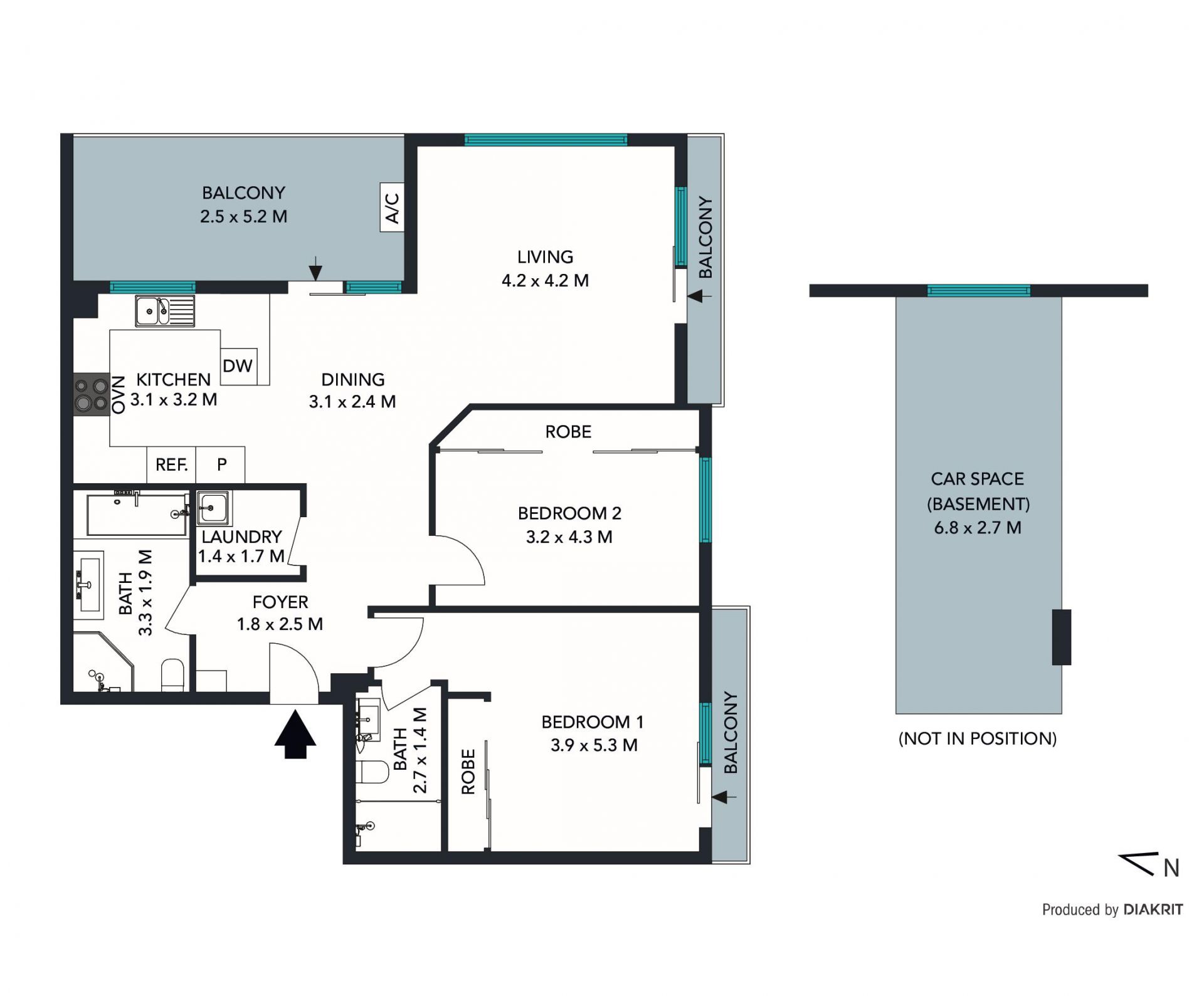 Easy living in a fresh and bright apartment