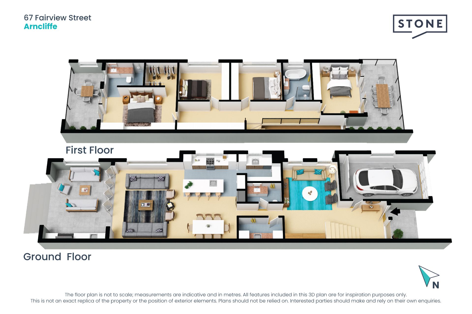 Spacious and elegant as-new duplex
