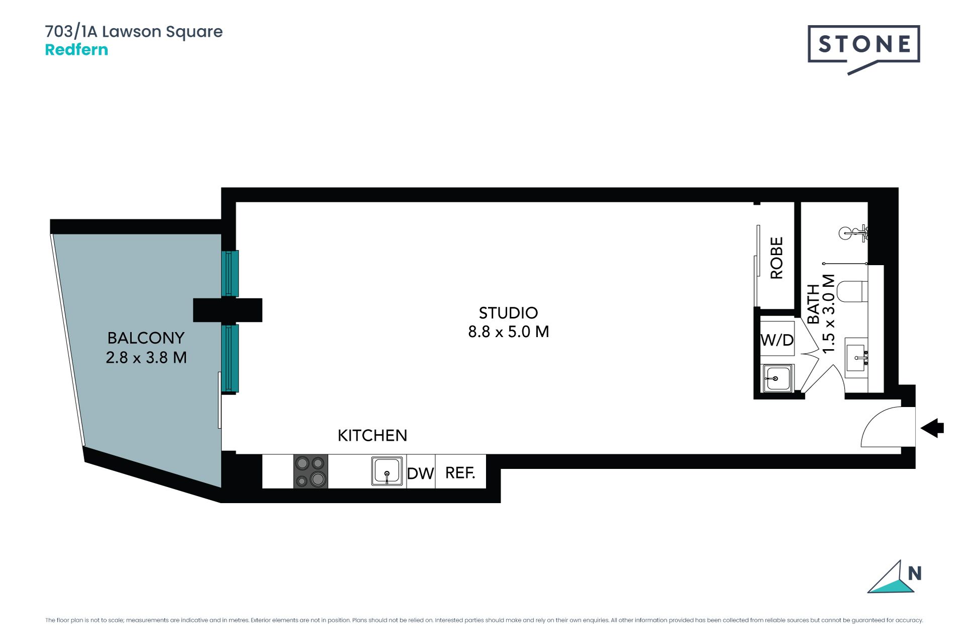 Near-New Designer Studio Apartment in Prime Redfern Location