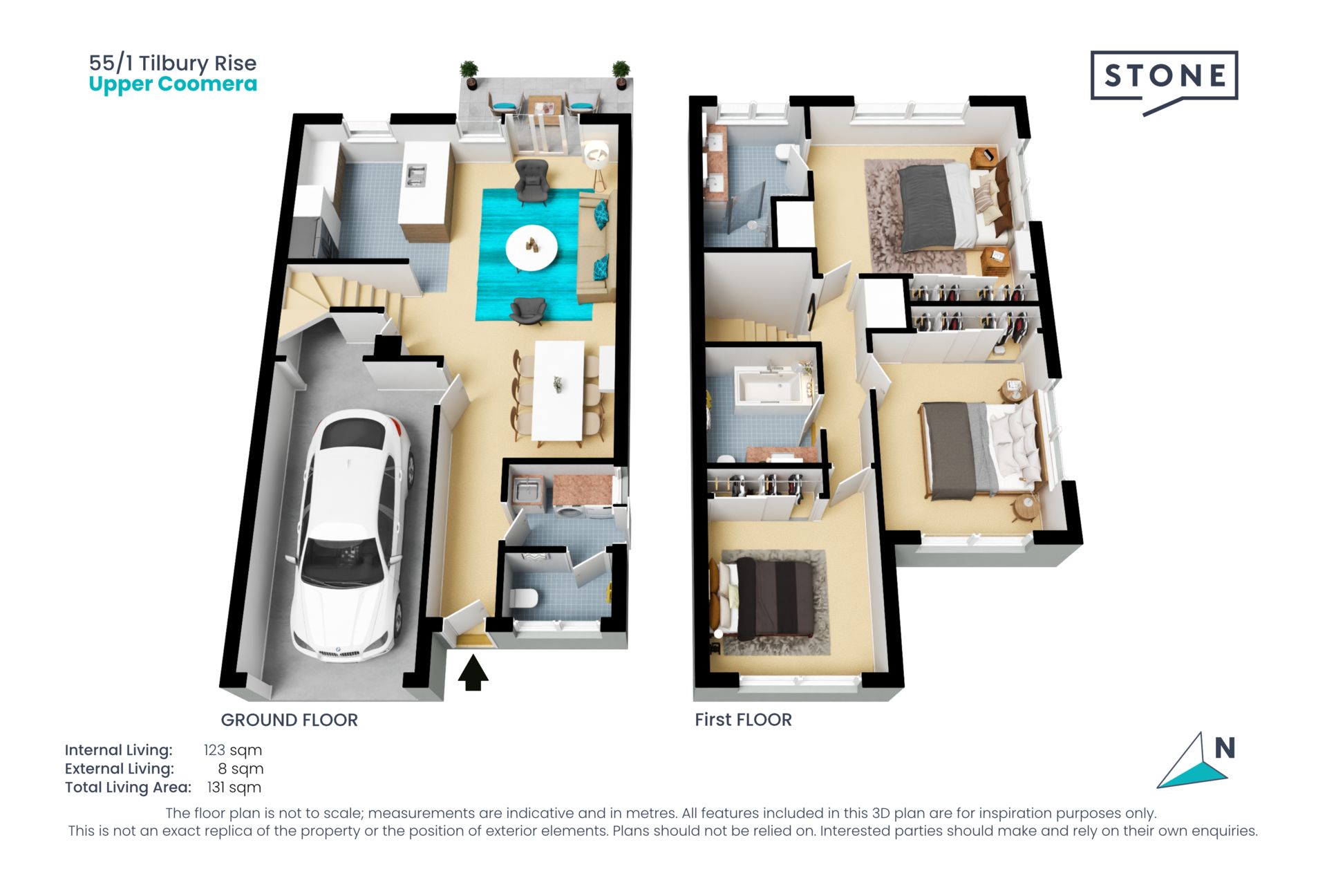 Modern and spacious townhouse with breathtaking views...