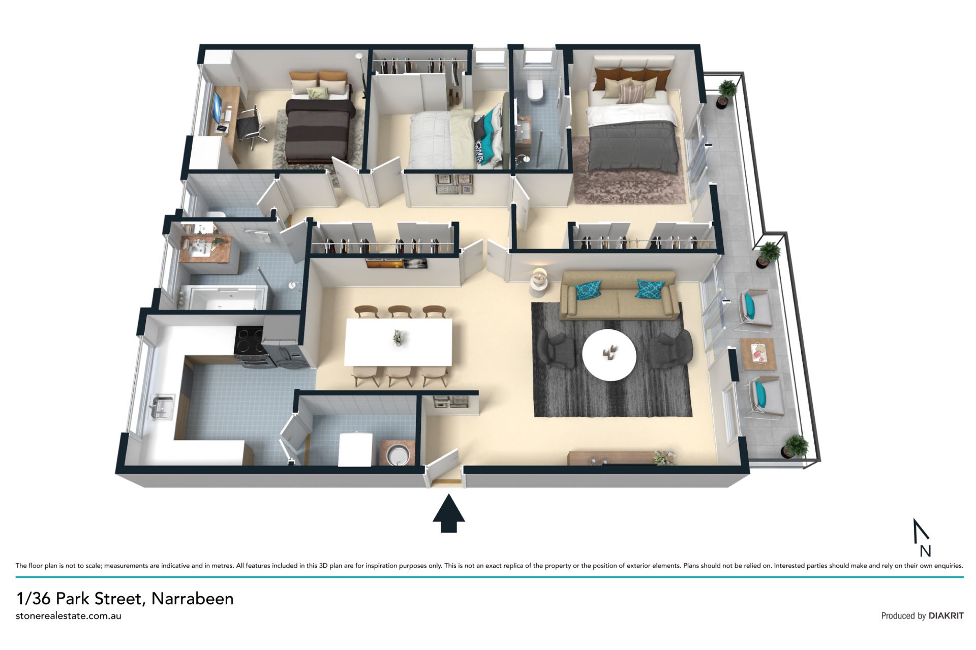 Modern pet friendly apartment with ocean views