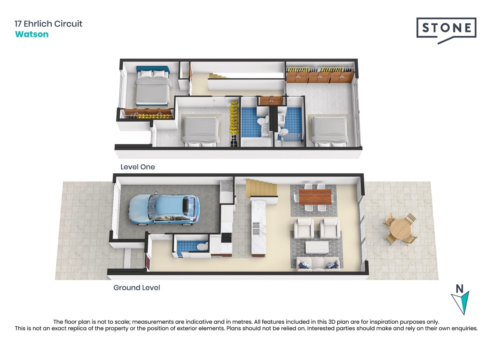 Separate-title executive residence opposite parkland in Watson