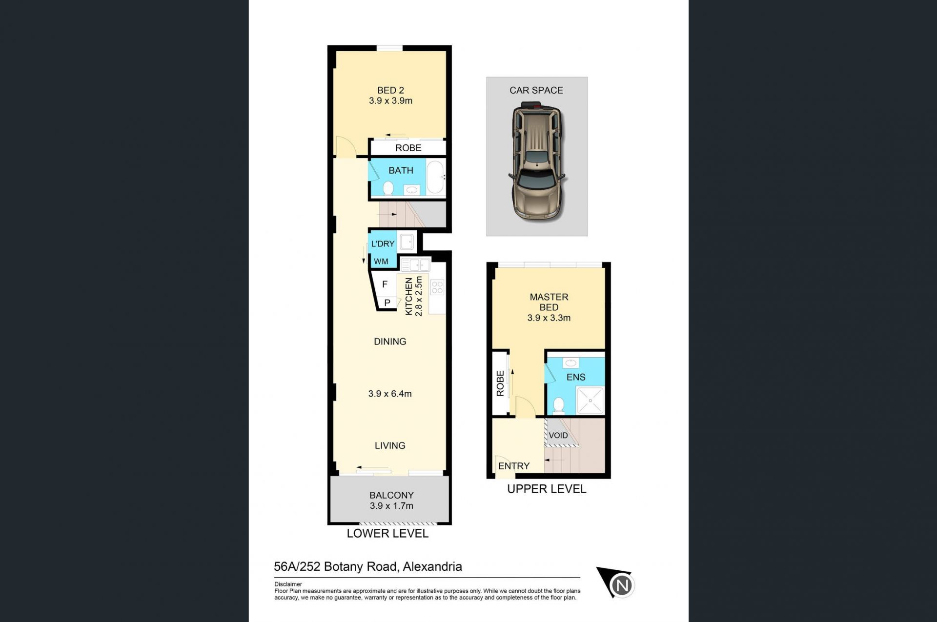 Spacious Split-level Two Bedroom Apartment