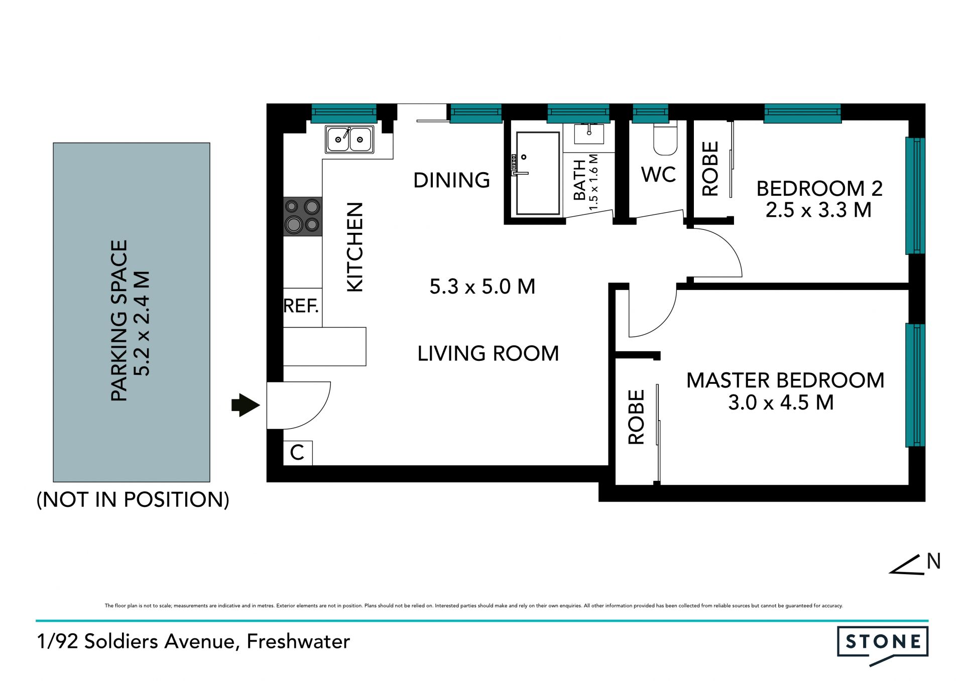 Sunny ground floor apartment in great location
