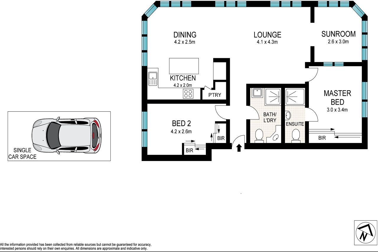 Vogue lifestyle pad between the harbour and beach