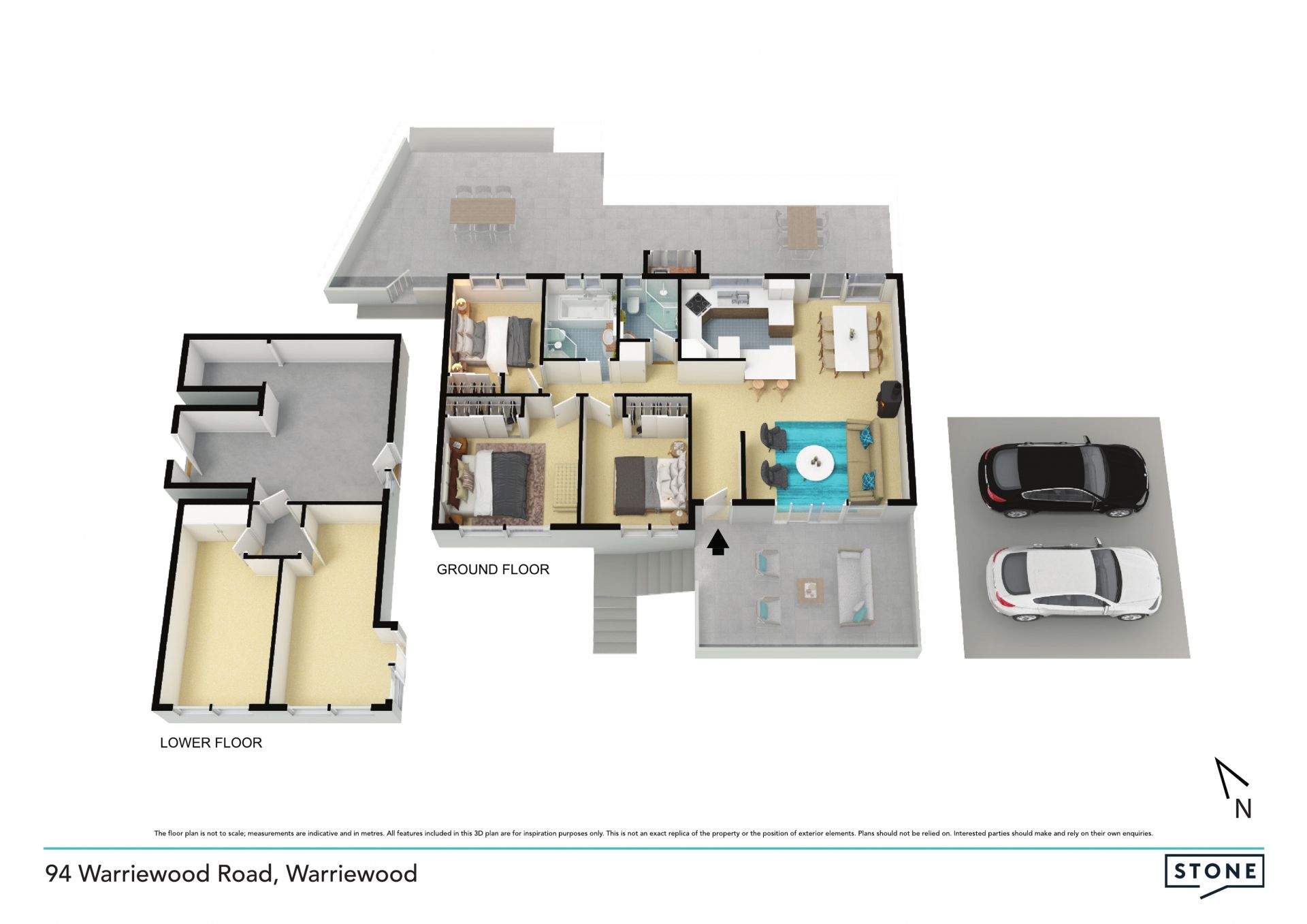 Double-brick entertainer with massive deck, pool and versatile floorplan