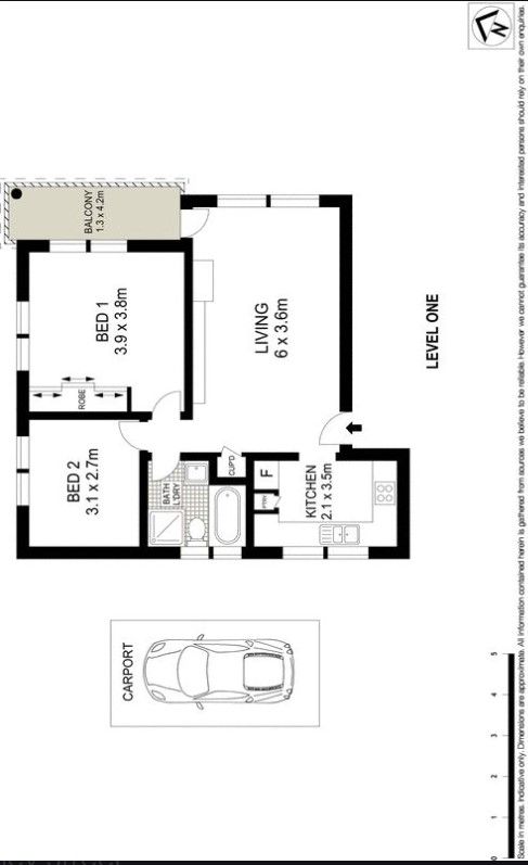 Fantastic two bedroom unit with natural light throughout
