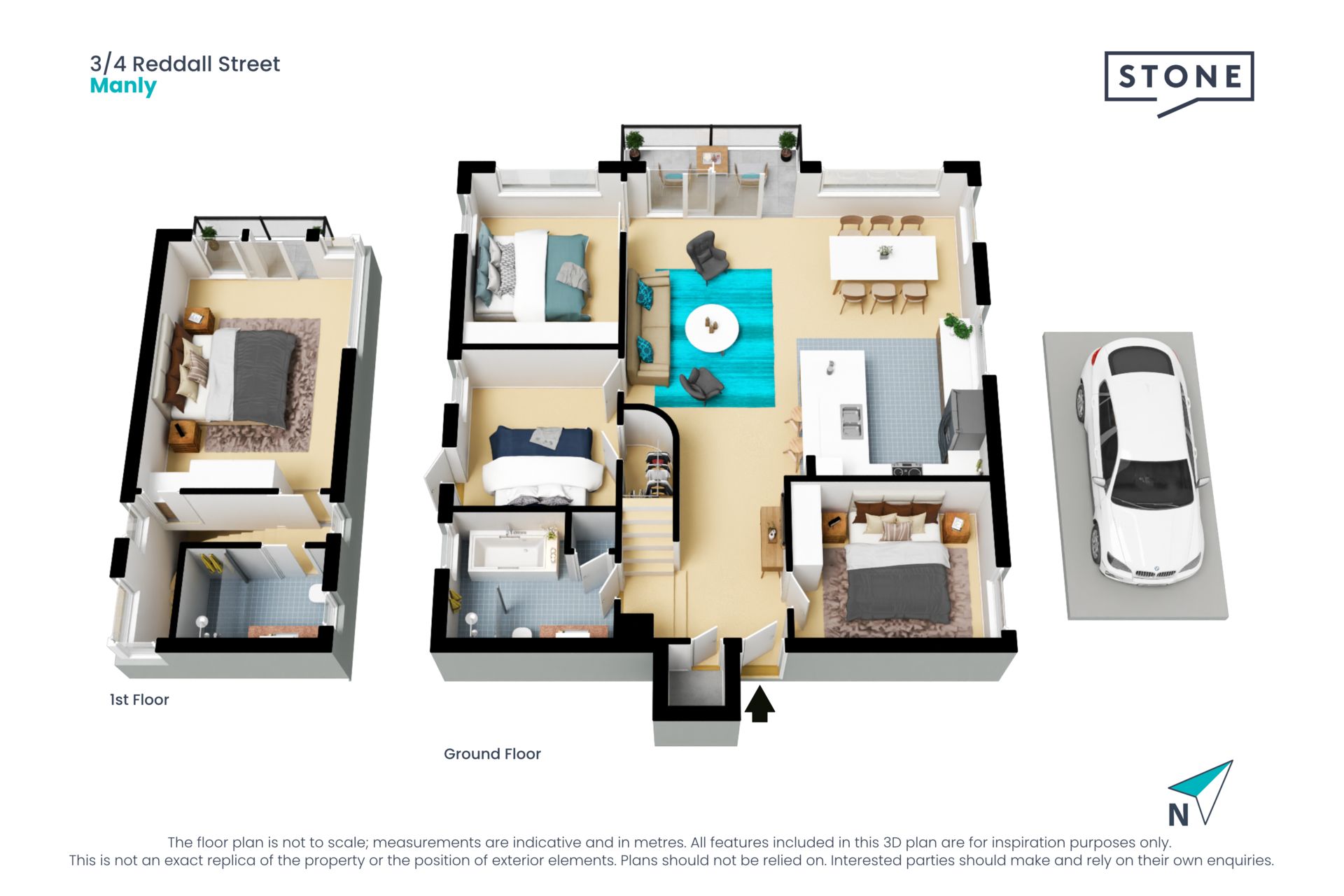 North facing luxury apartment in prime location