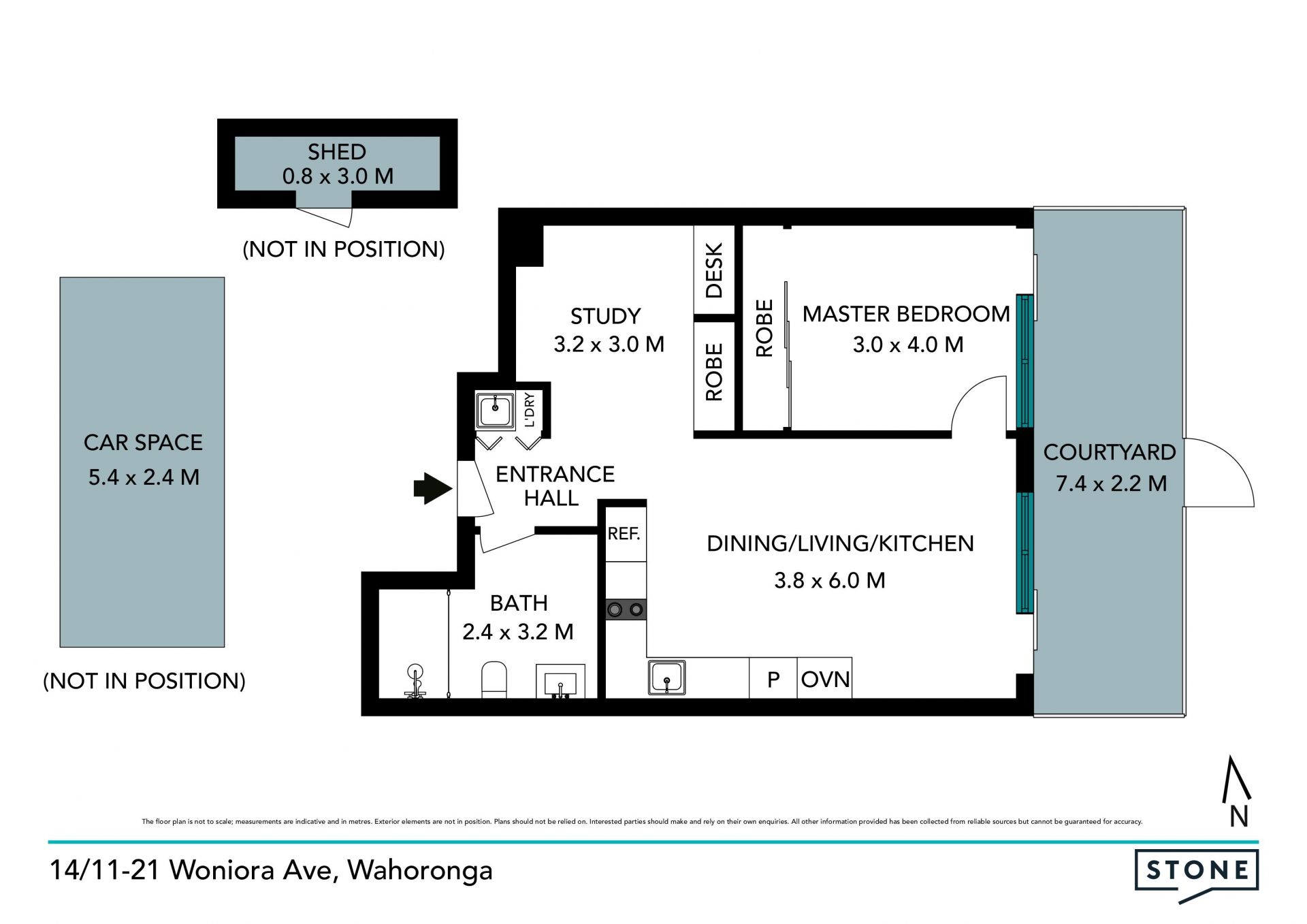Modern one bedroom apartment
