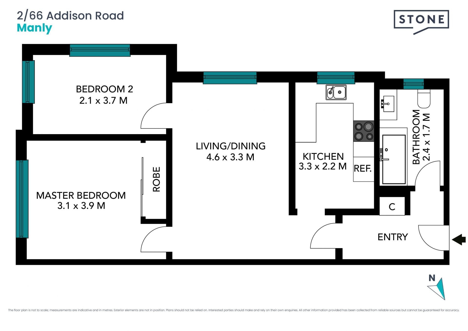 Boutique apartment in tranquil Eastern Hill setting