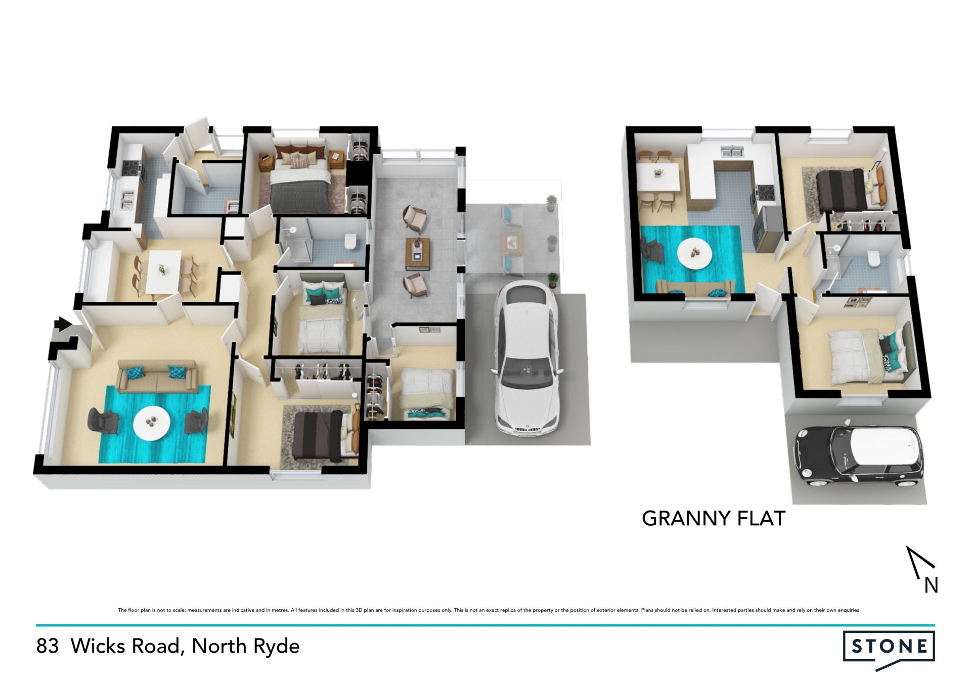 Two homes on one block with flexible options