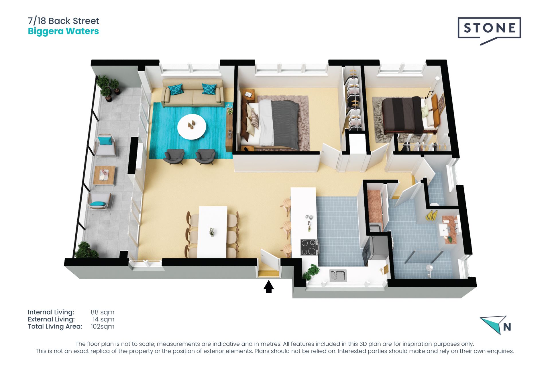 Renovated 2-bedroom unit in prime location!