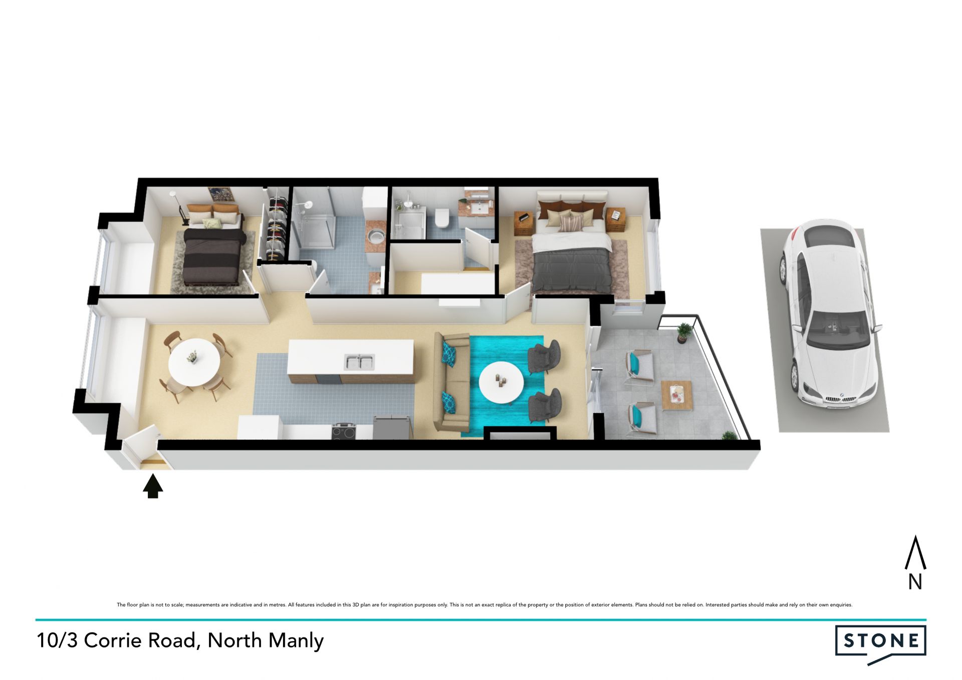 Spacious and stylish near new executive apartment