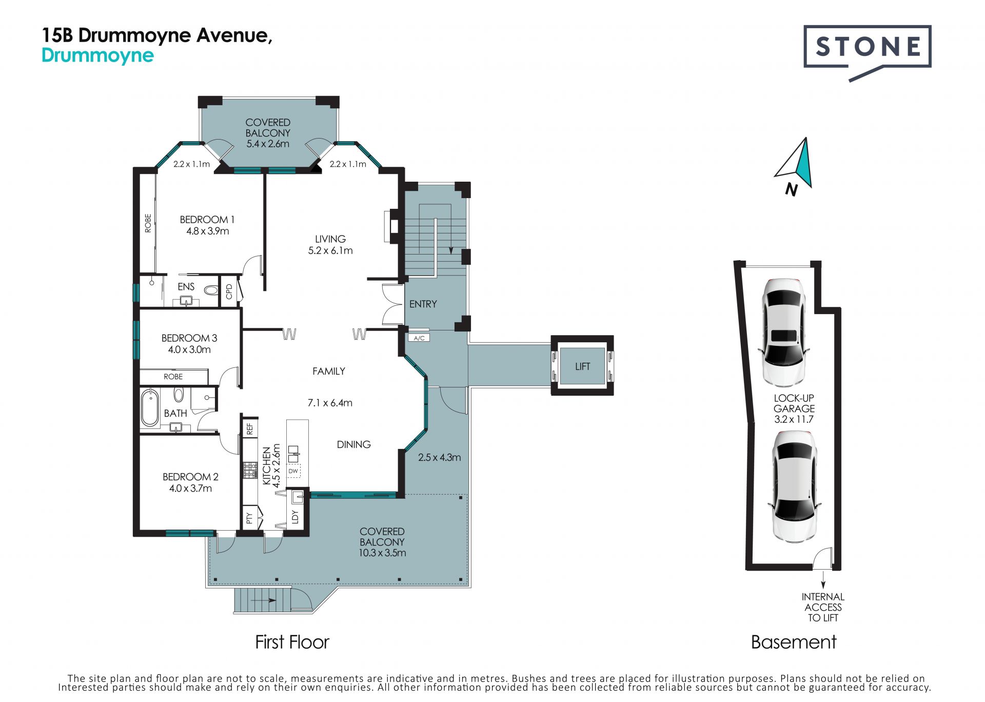 Stunning light filled three bedroom apartment