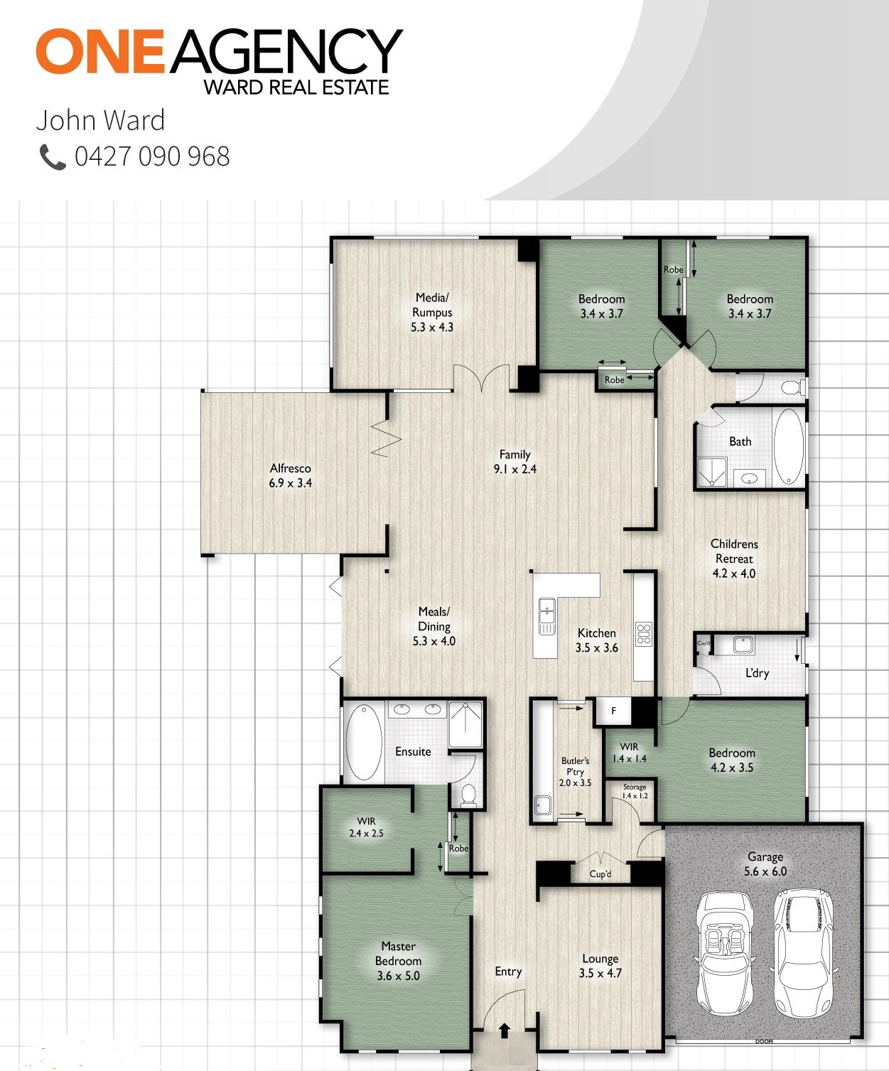 4 LIVING AREAS & 4 BEDROOMS PLUS GOURMET KITCHEN