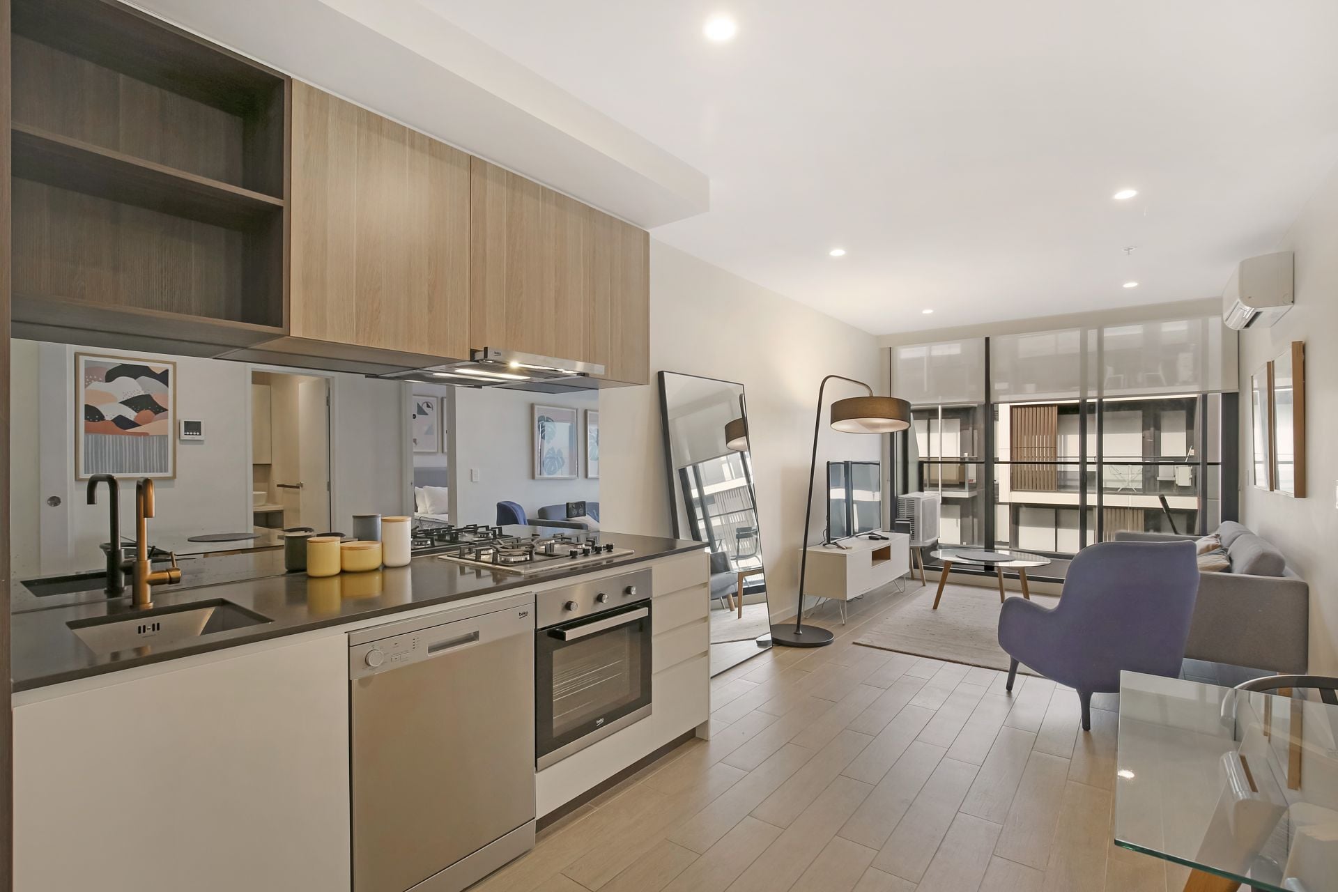 Furnished or Unfurnished apartment with uninterrupted city views.
