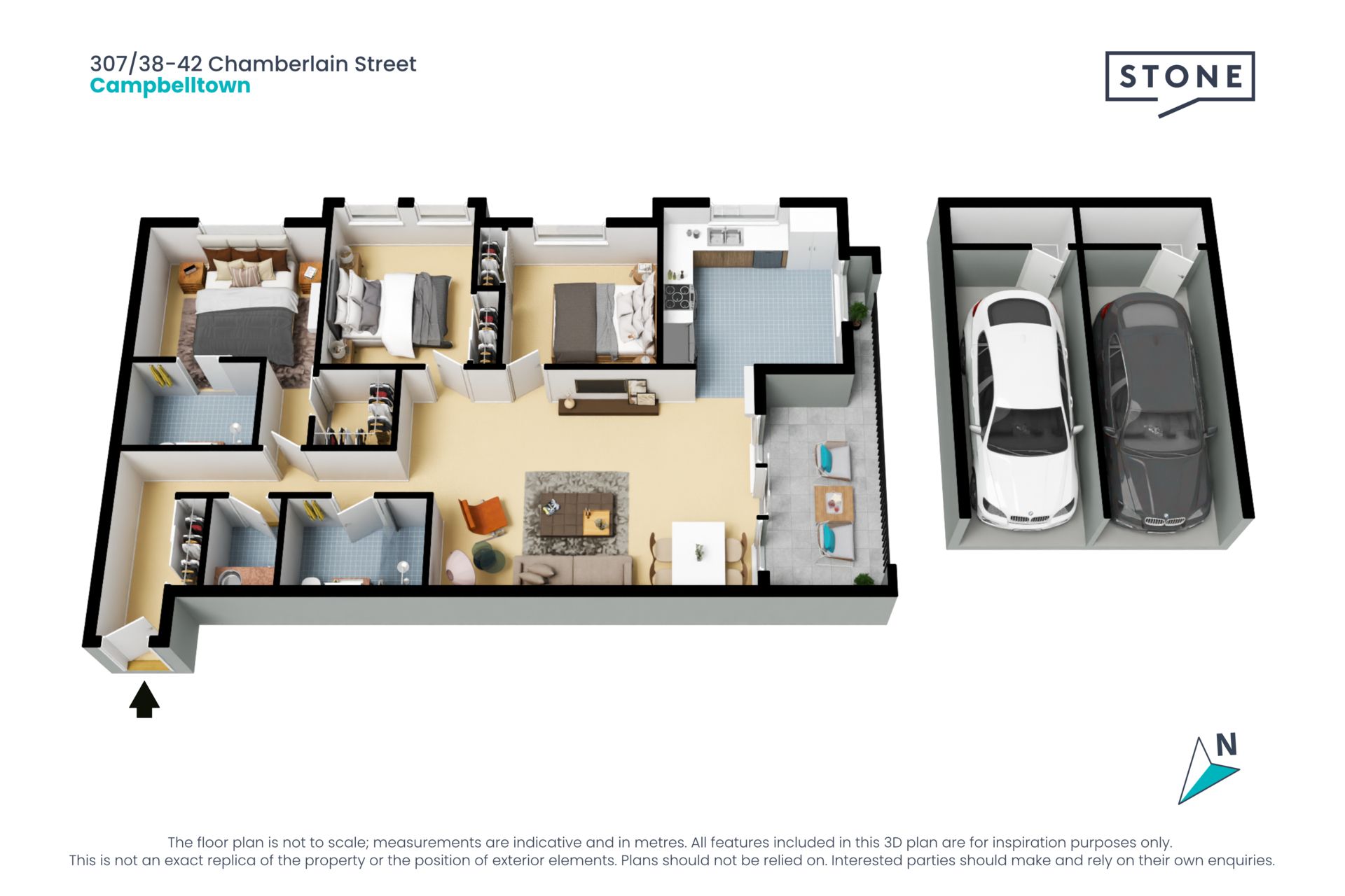 Third floor three bedroom apartment