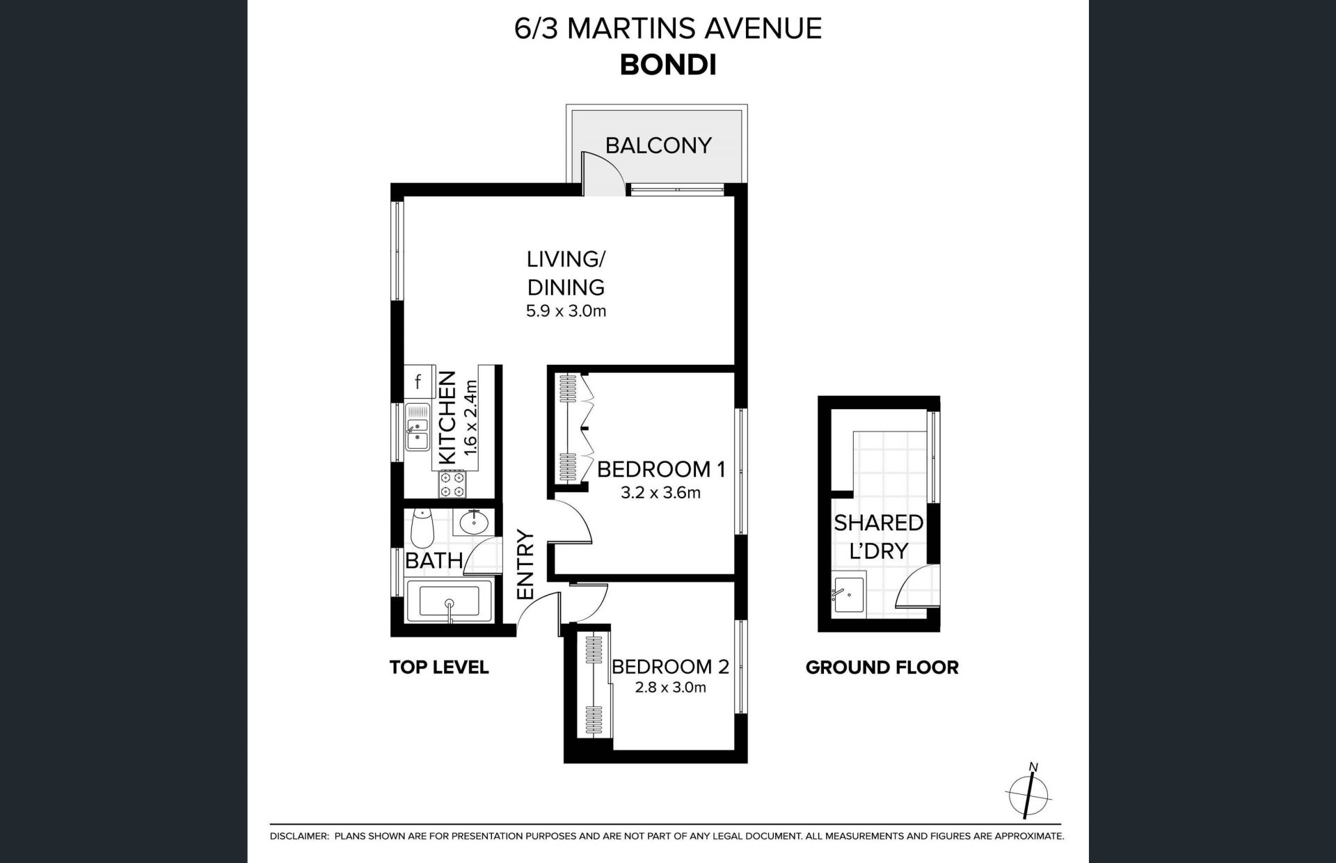LEASED - SATURDAY INSPECTION CANCELLED
FANTASTIC OCEAN VIEWS IN A PRIME TOP FLOOR LOCATION IN THE HEART OF BONDI