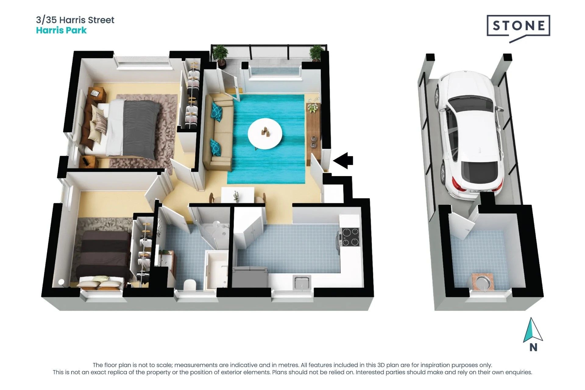 Conveniently Located Two Bedroom Apartment