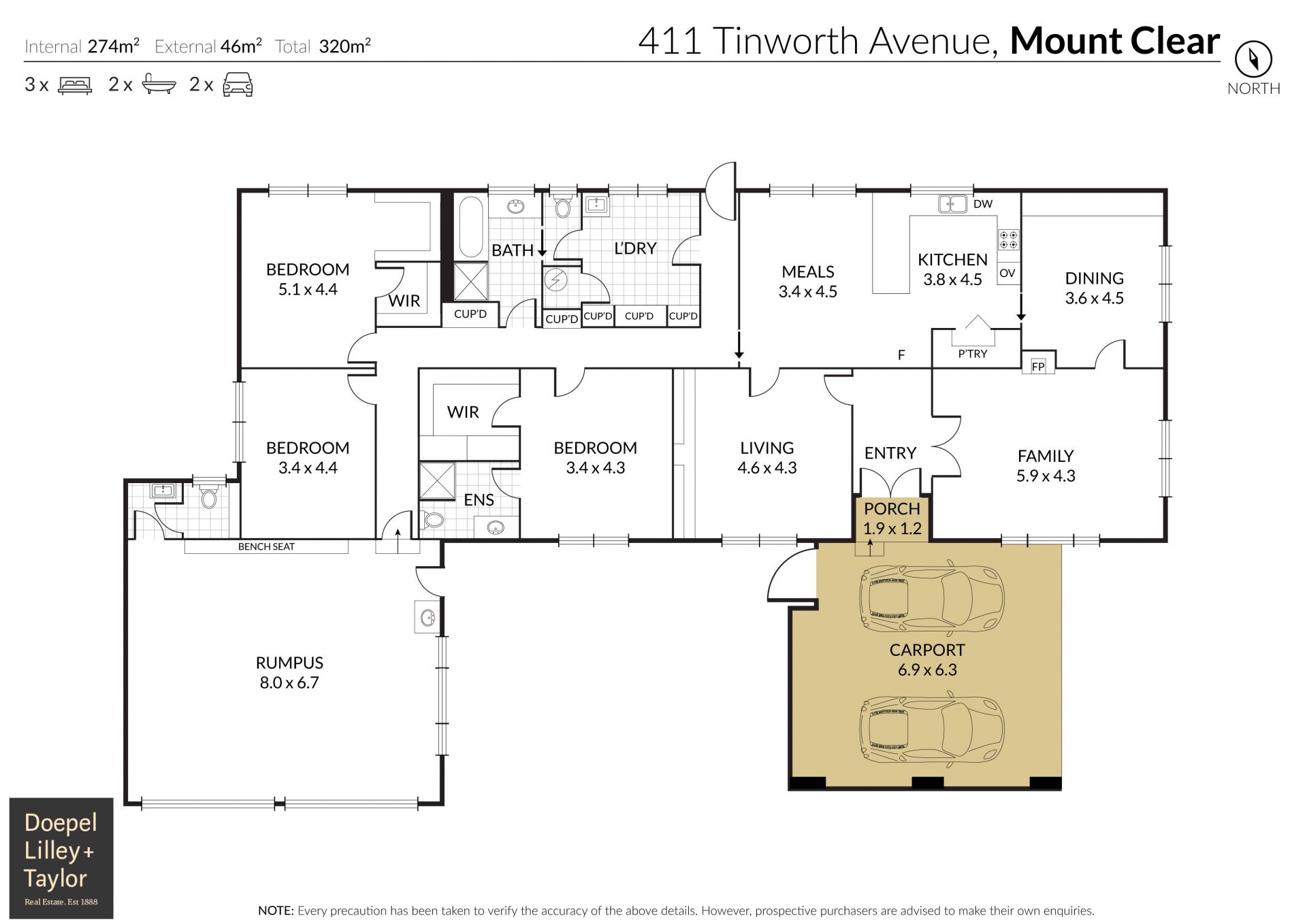 Renovators opportunity in leafy Mount Clear, 3BRS + 3 Living