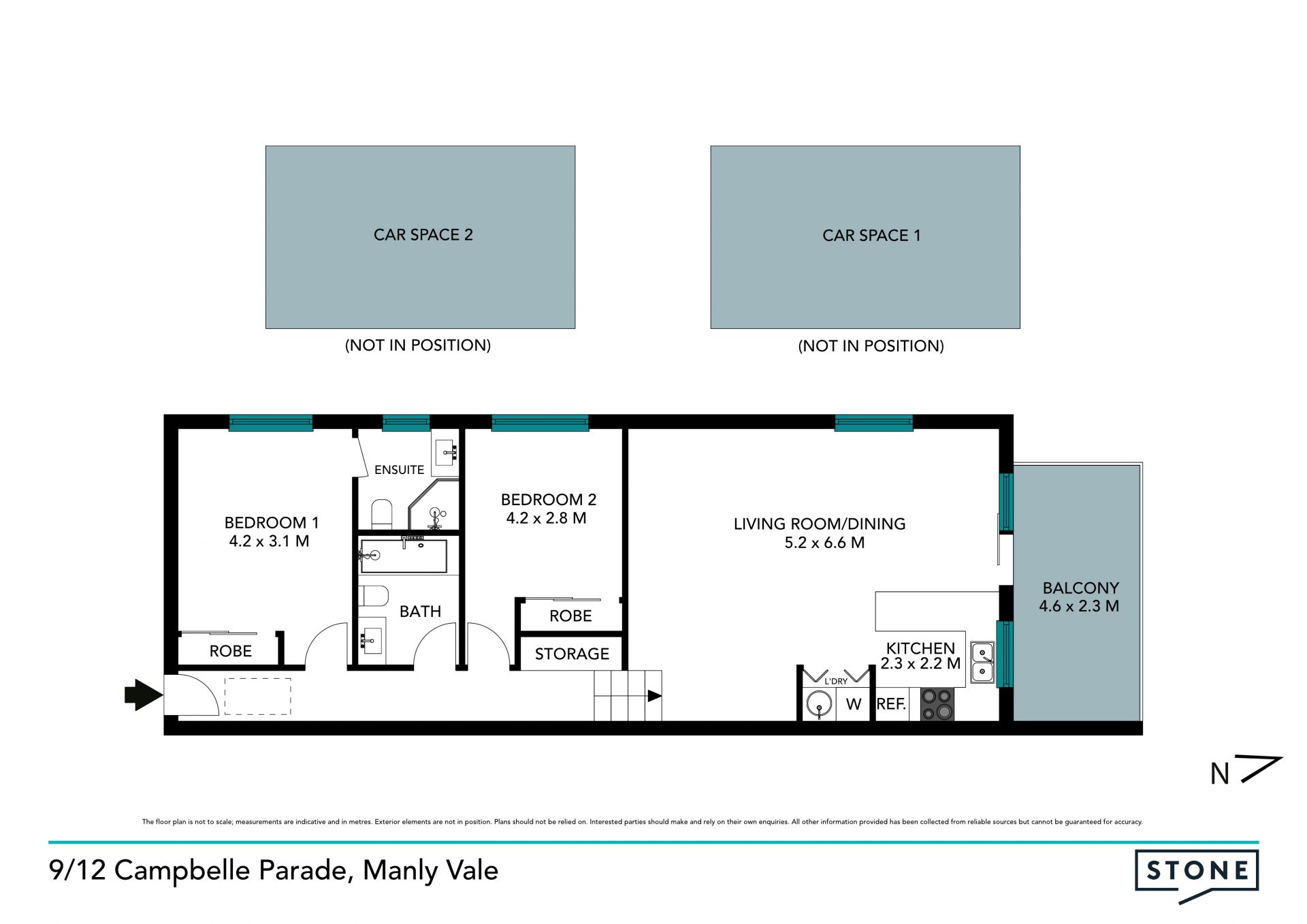 Executive apartment in boutique security building