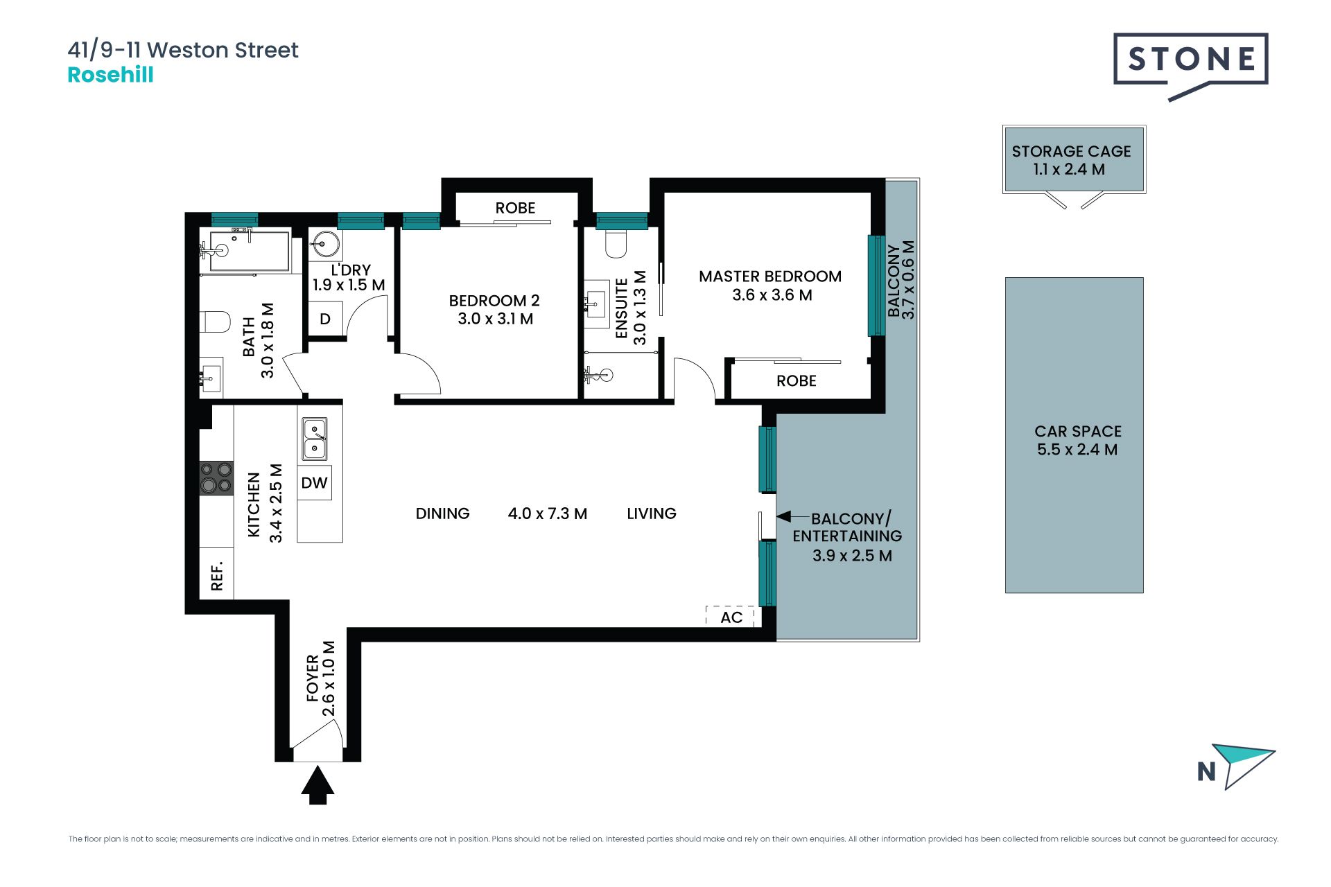 Modern top floor apartment