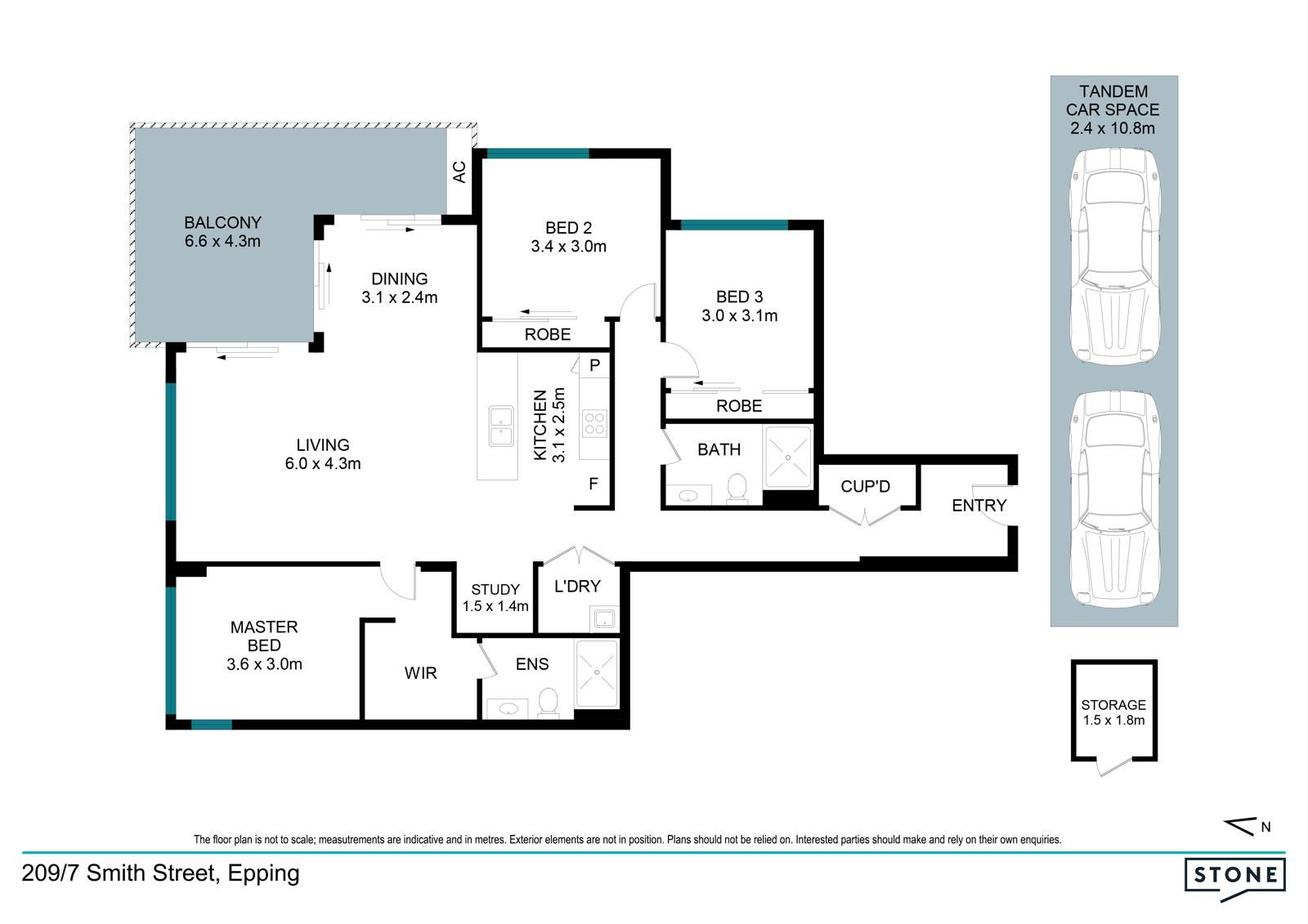 Brand New Generous 3-Bedroom Apartment in Central Location