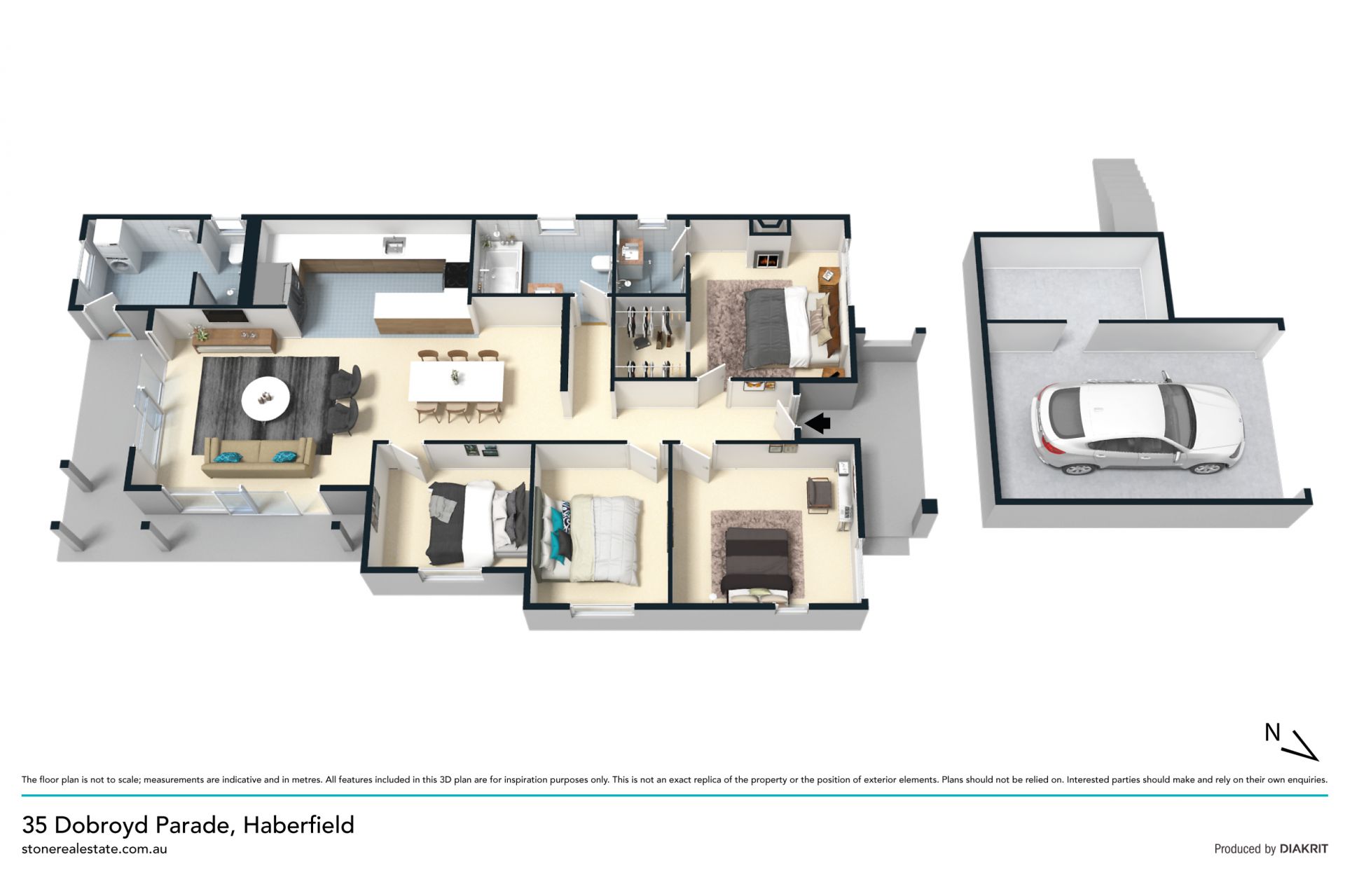 Spacious family home of light and style in park-side locale